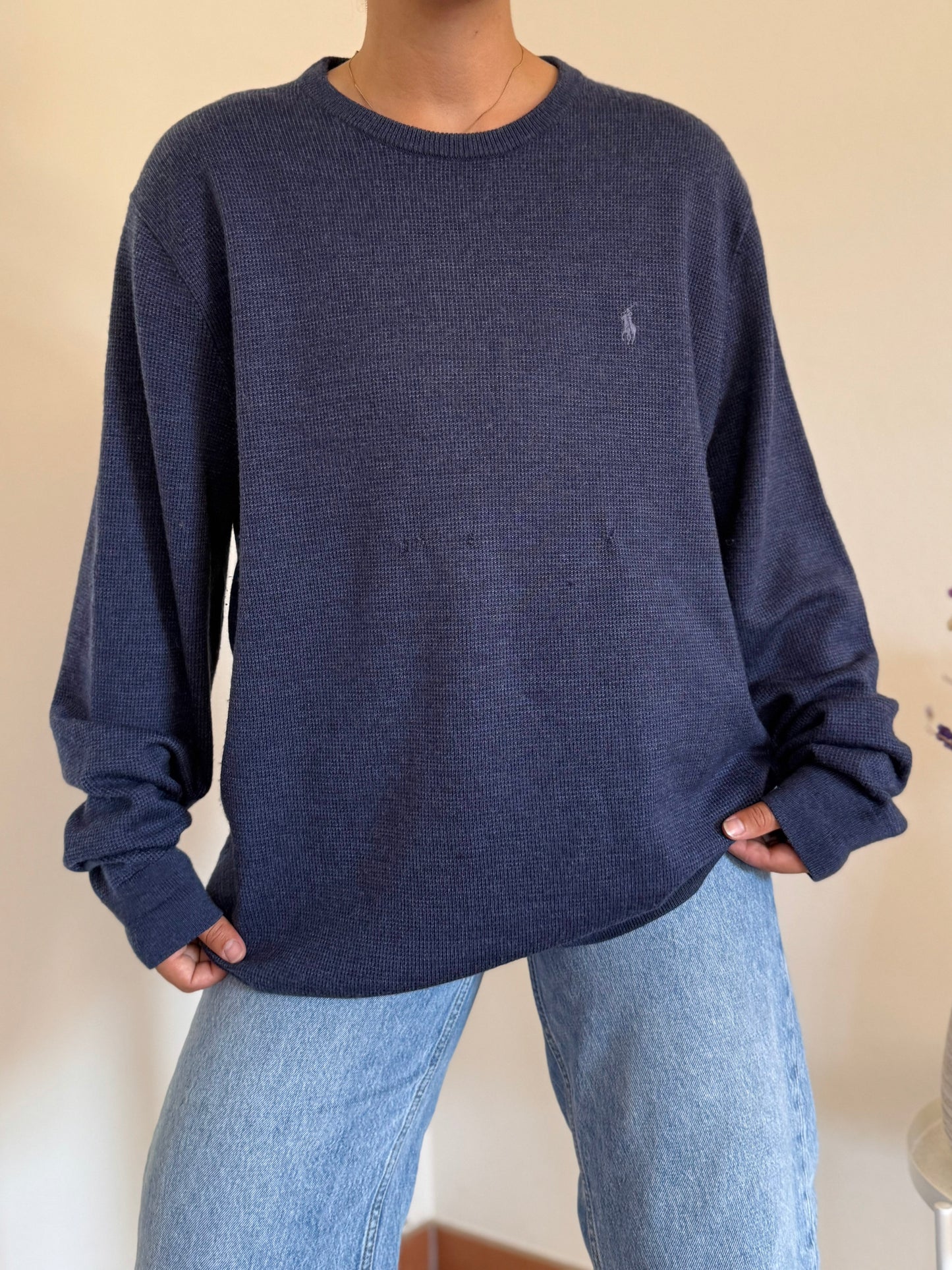 Ralph Lauren Round Neck Knit 100% Lã