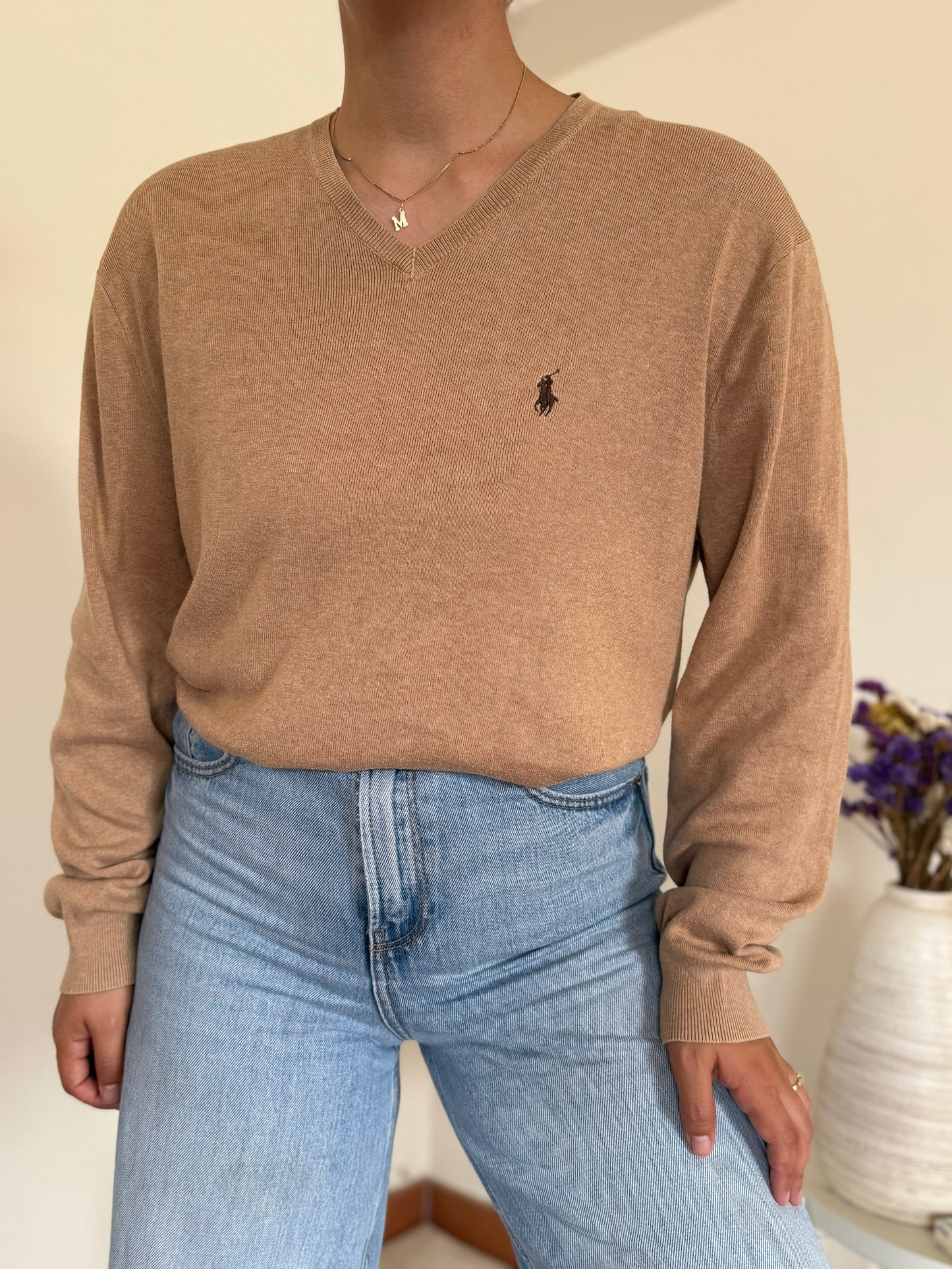 Ralph Lauren V-neck Knit Sweater