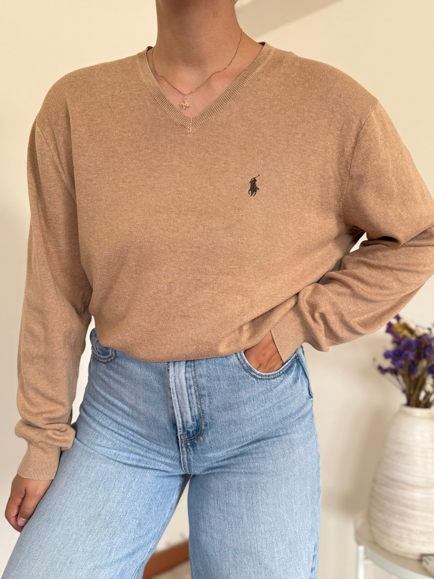 Ralph Lauren V-neck Knit Sweater