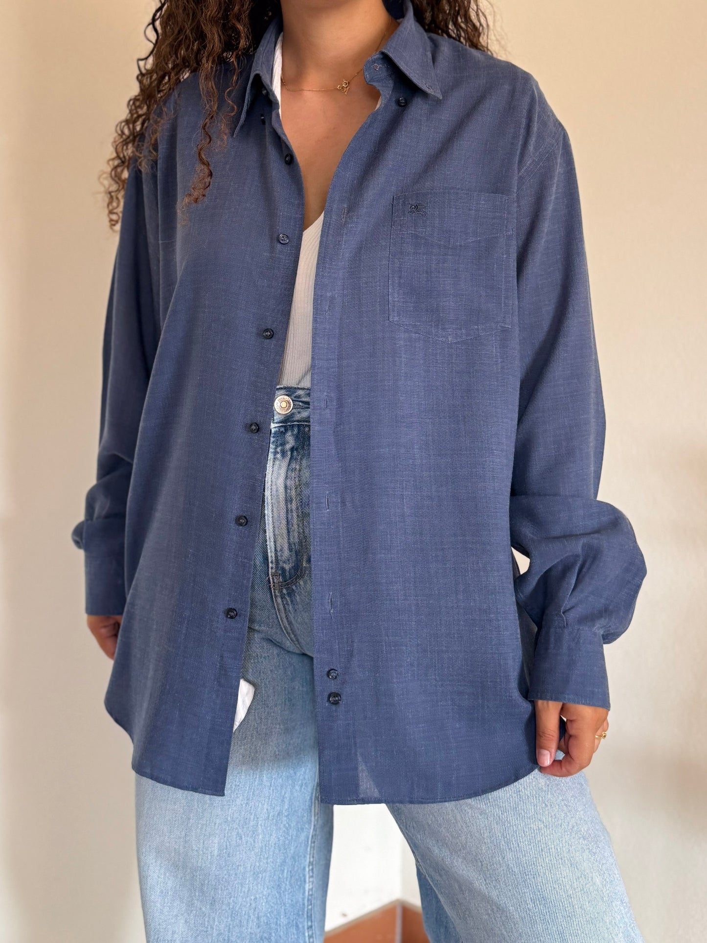 Camisa Burberry 40% linho
