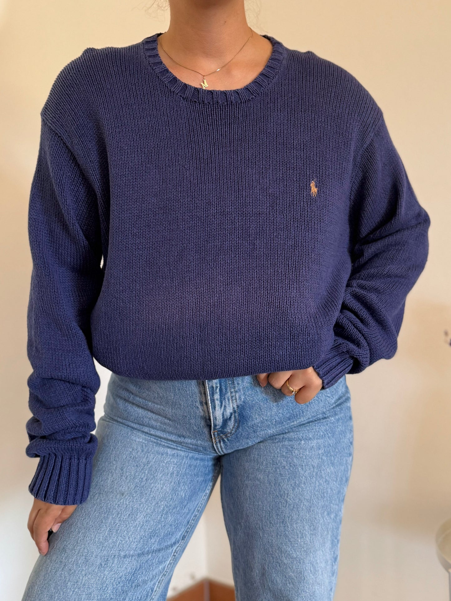Ralph Lauren Round Neck Knit Sweater