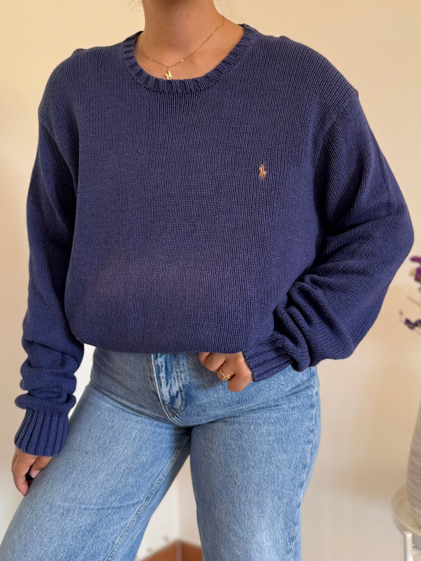 Ralph Lauren Round Neck Knit Sweater
