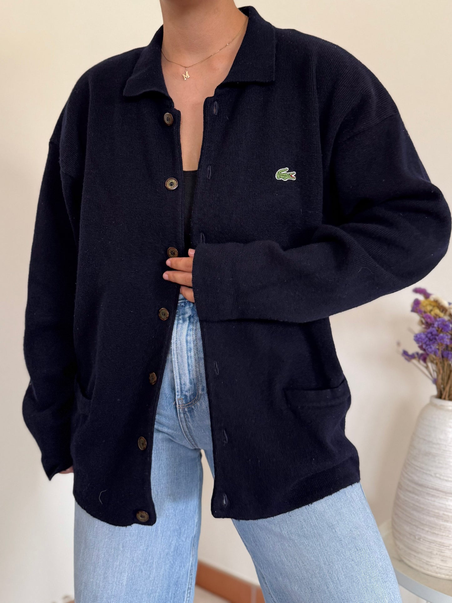 Lacoste Cardigan 80% Wool
