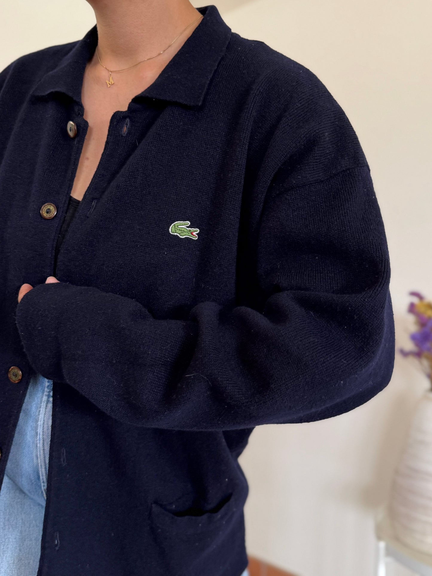 Lacoste Cardigan 80% Wool