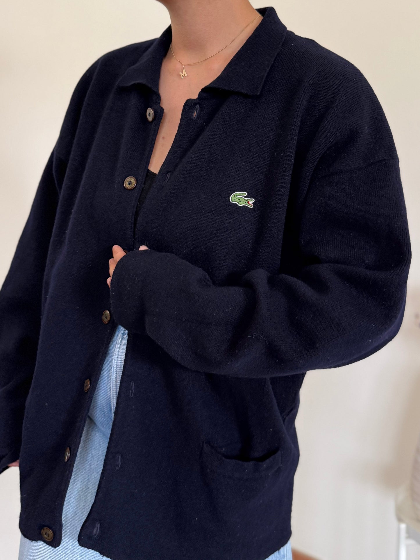 Lacoste Cardigan 80% Wool