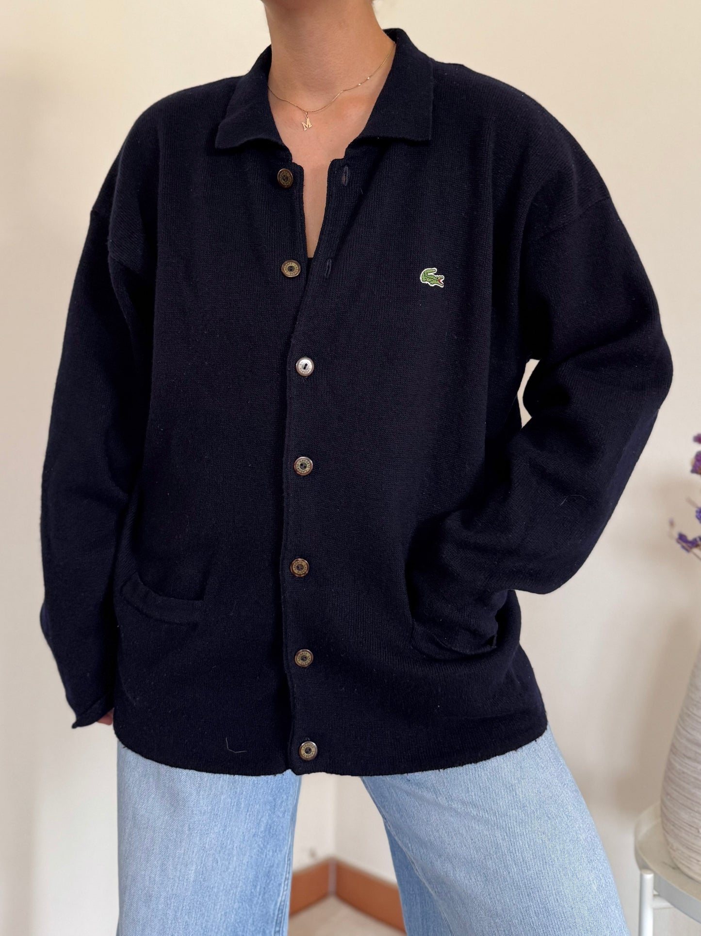 Lacoste Cardigan 80% Wool