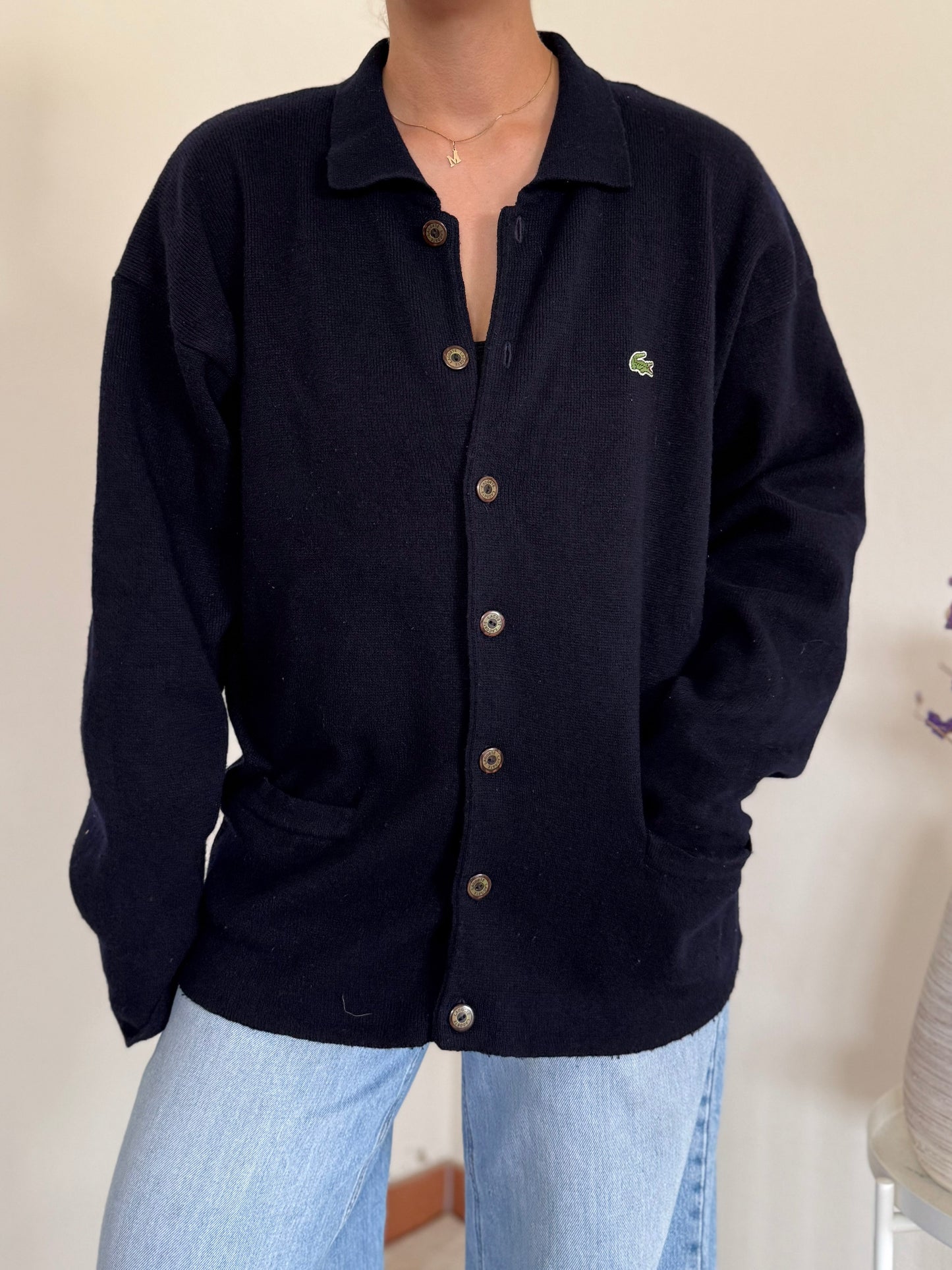 Lacoste Cardigan 80% Wool