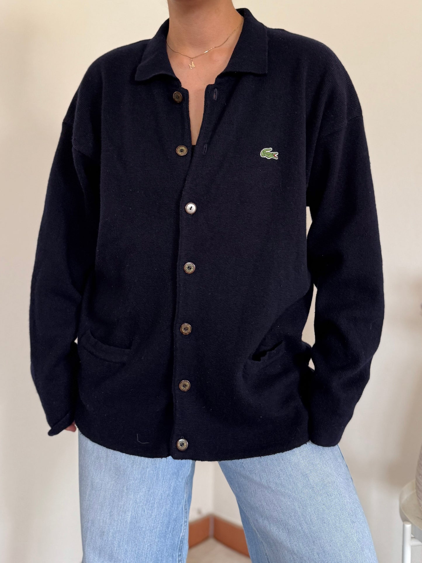 Lacoste Cardigan 80% Wool