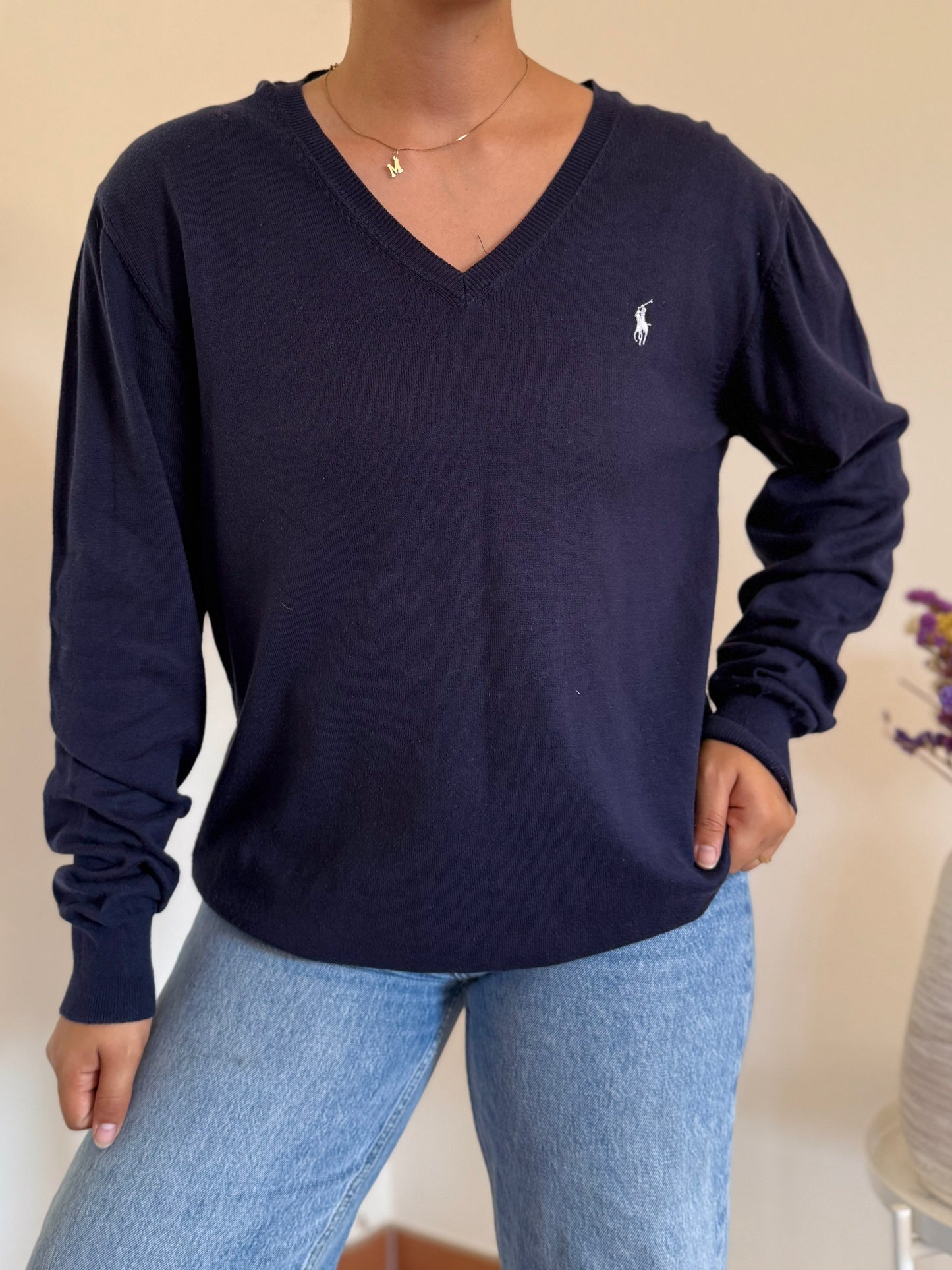 Ralph Lauren V-Neck Knit Sweater