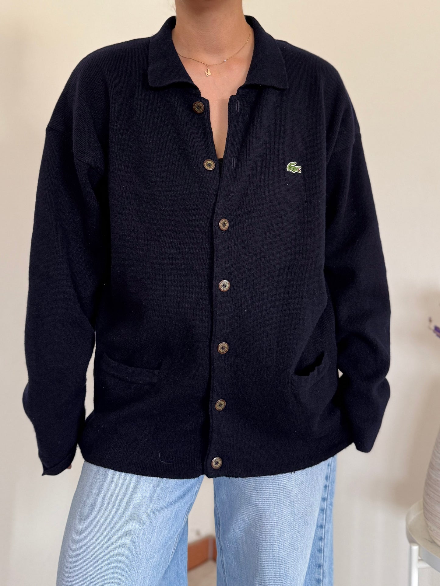 Lacoste Cardigan 80% Wool