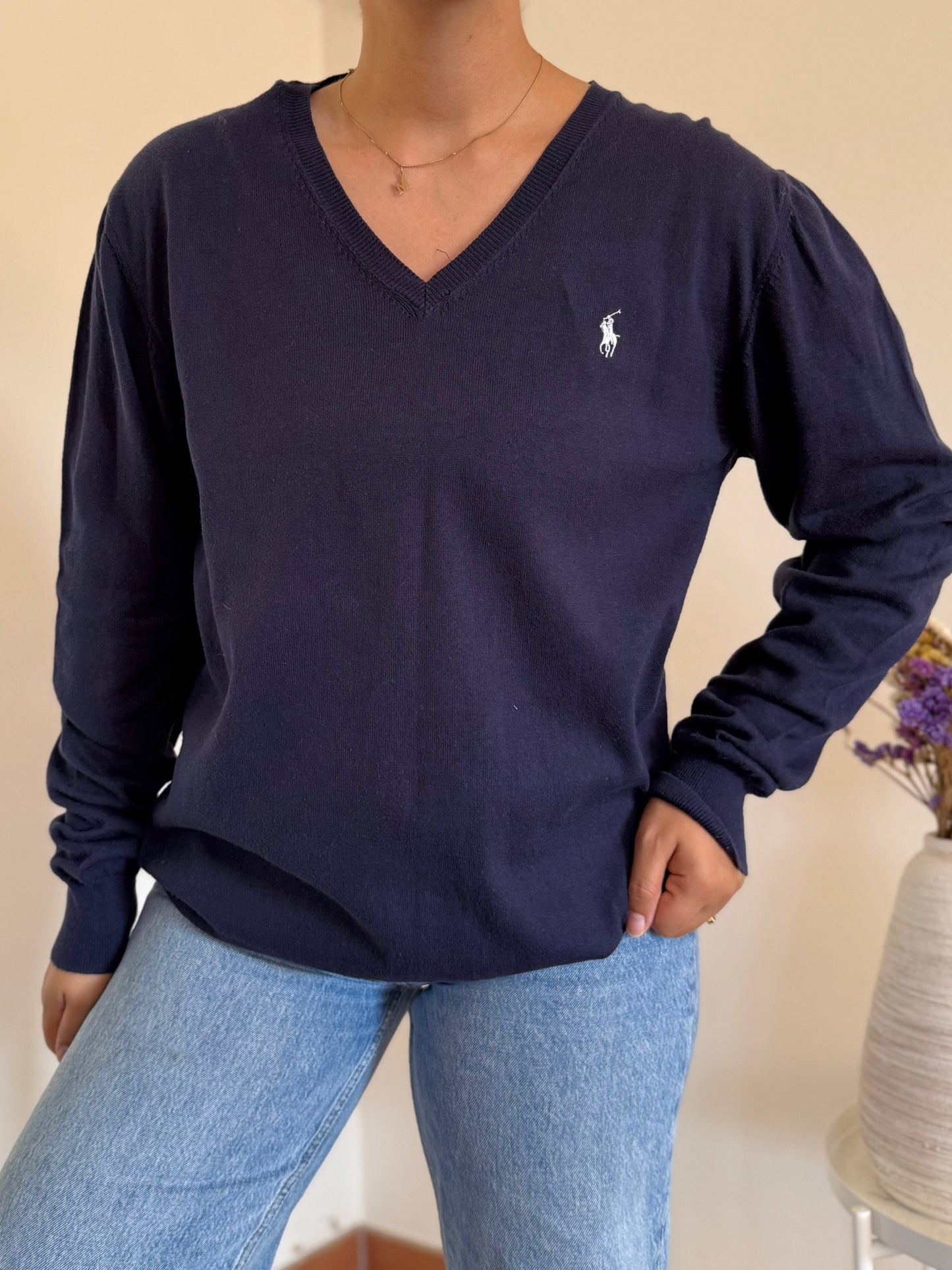 Ralph Lauren V-Neck Knit Sweater
