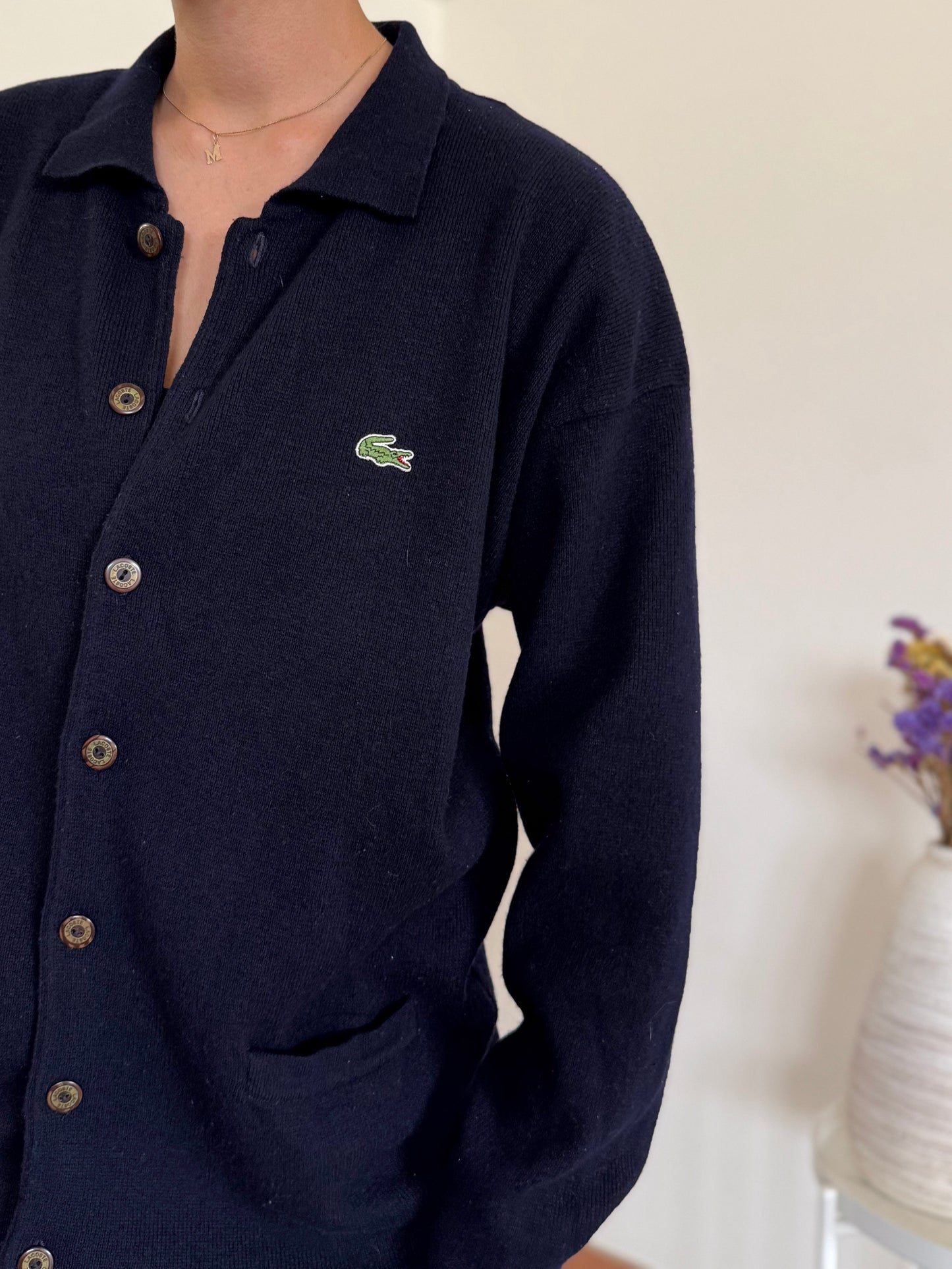 Lacoste Cardigan 80% Wool