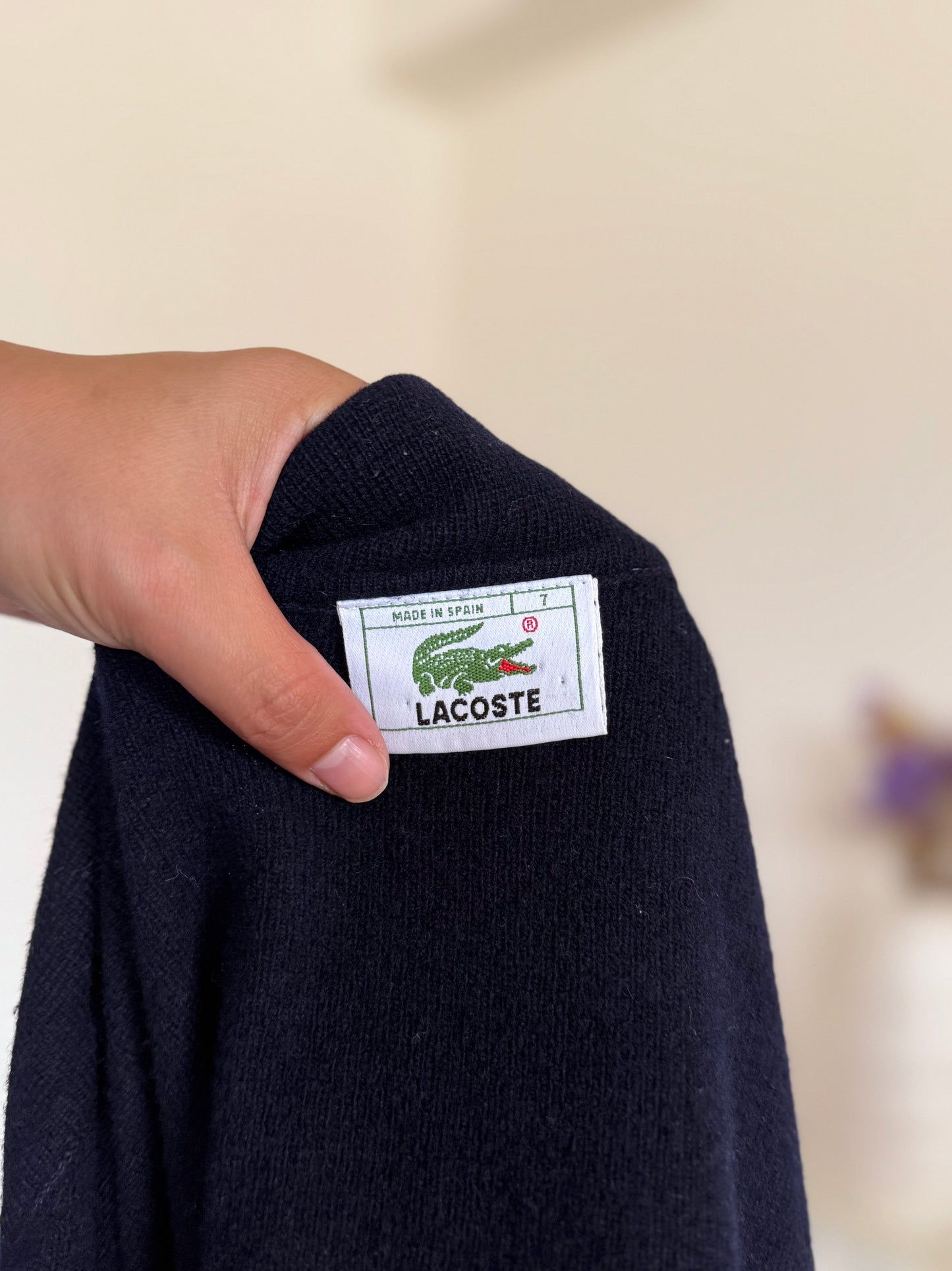 Lacoste Cardigan 80% Wool