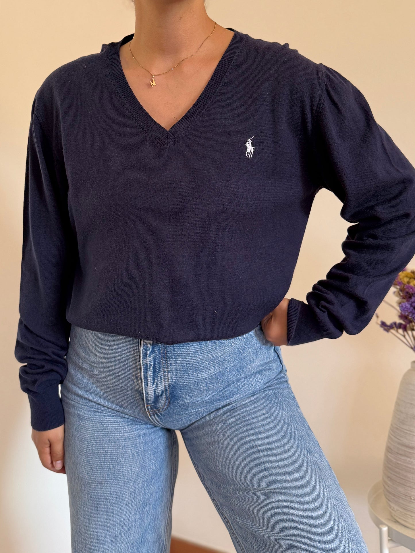 Ralph Lauren V-Neck Knit Sweater