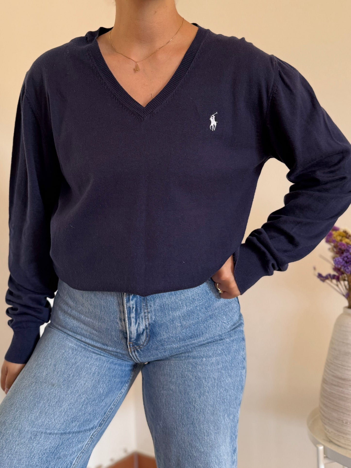 Ralph Lauren V-Neck Knit Sweater