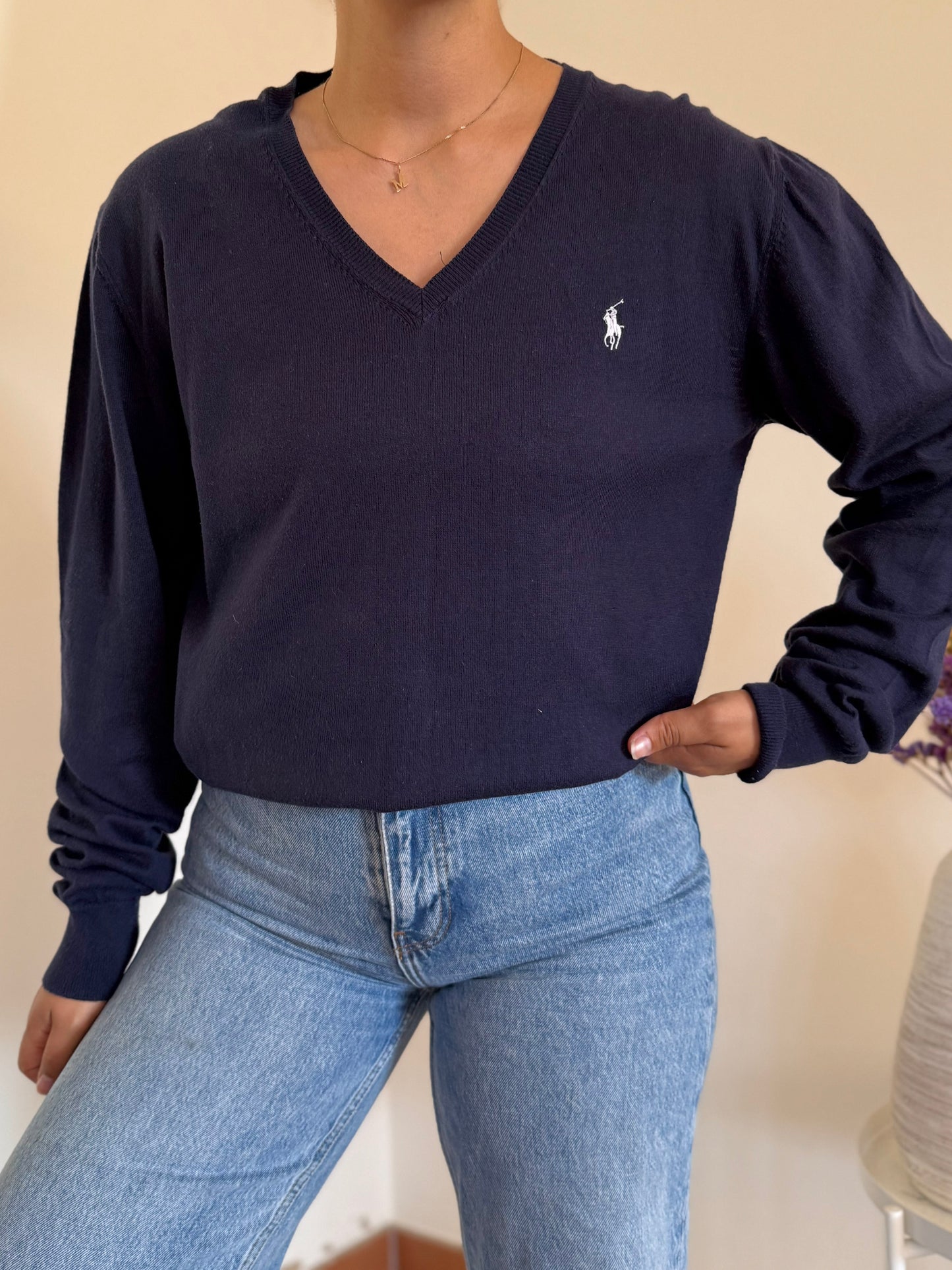 Ralph Lauren V-Neck Knit Sweater