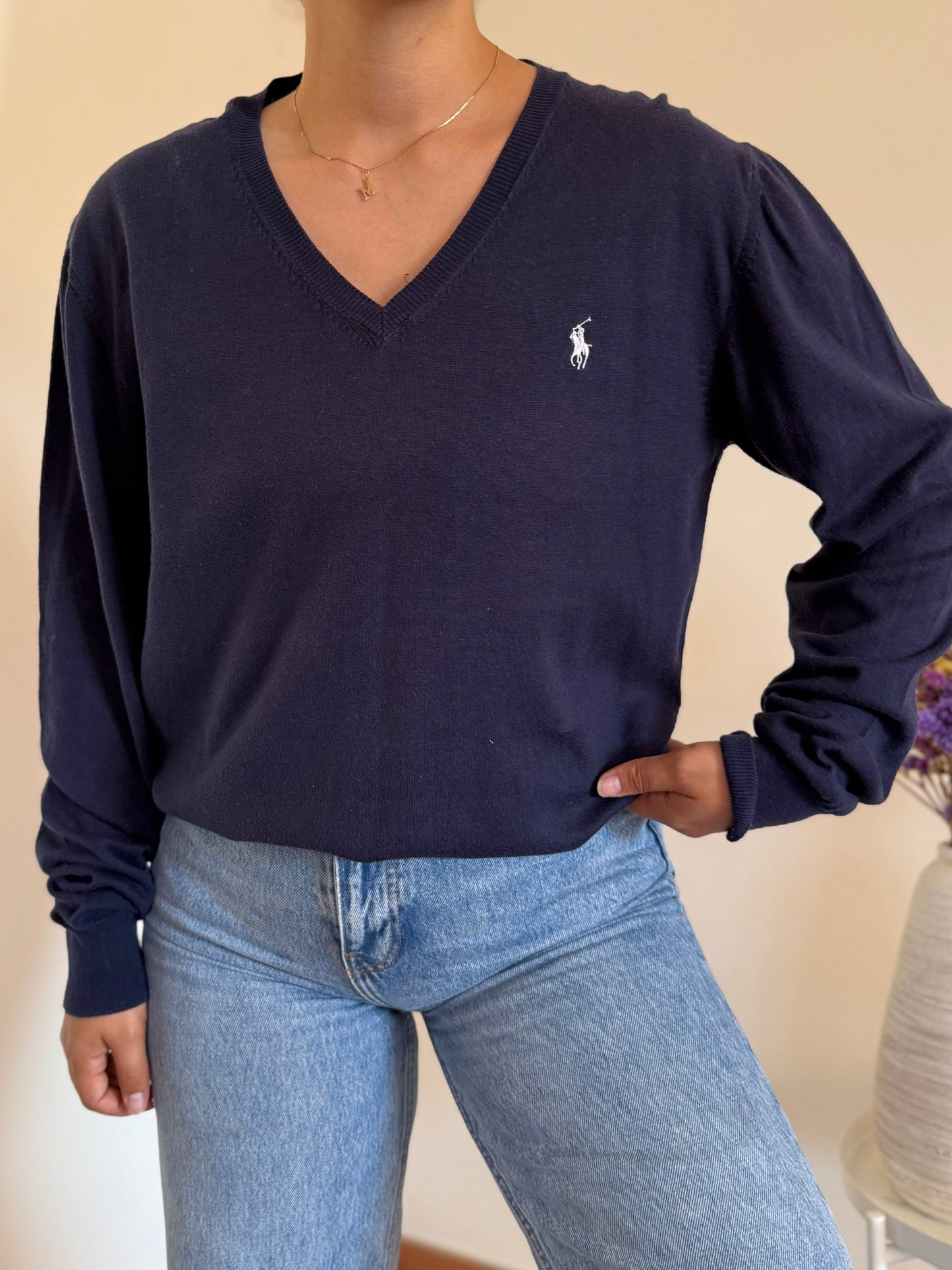 Ralph Lauren V-Neck Knit Sweater