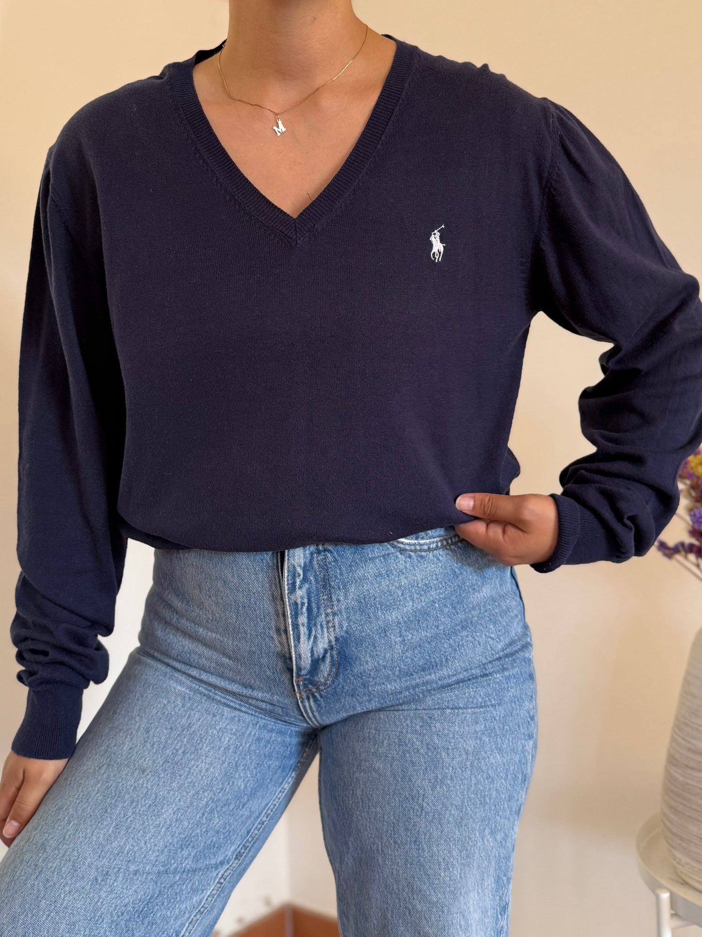 Ralph Lauren V-Neck Knit Sweater