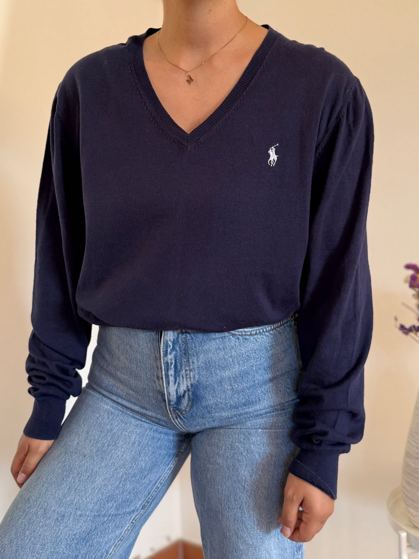 Ralph Lauren V-Neck Knit Sweater