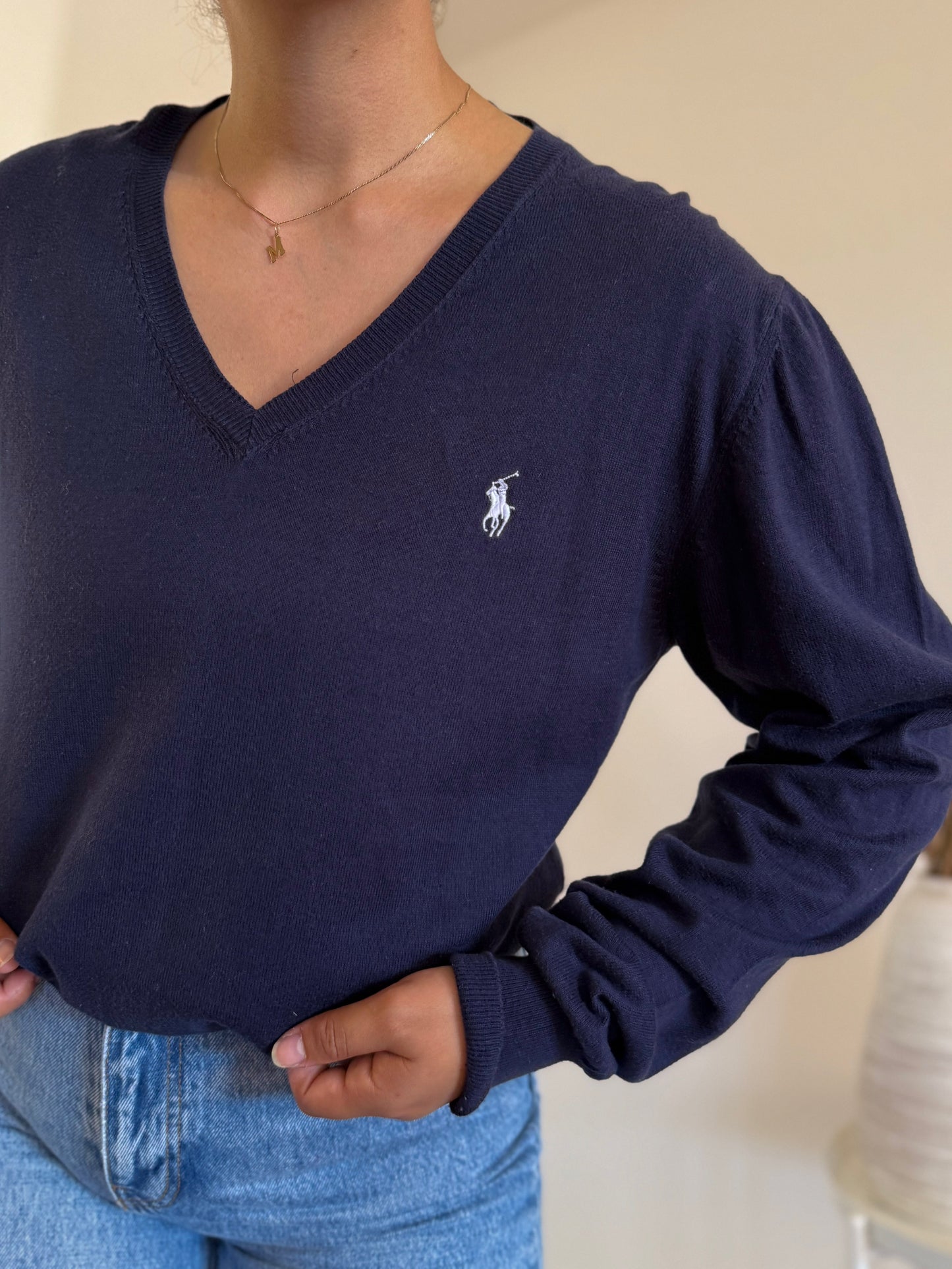 Ralph Lauren V-Neck Knit Sweater
