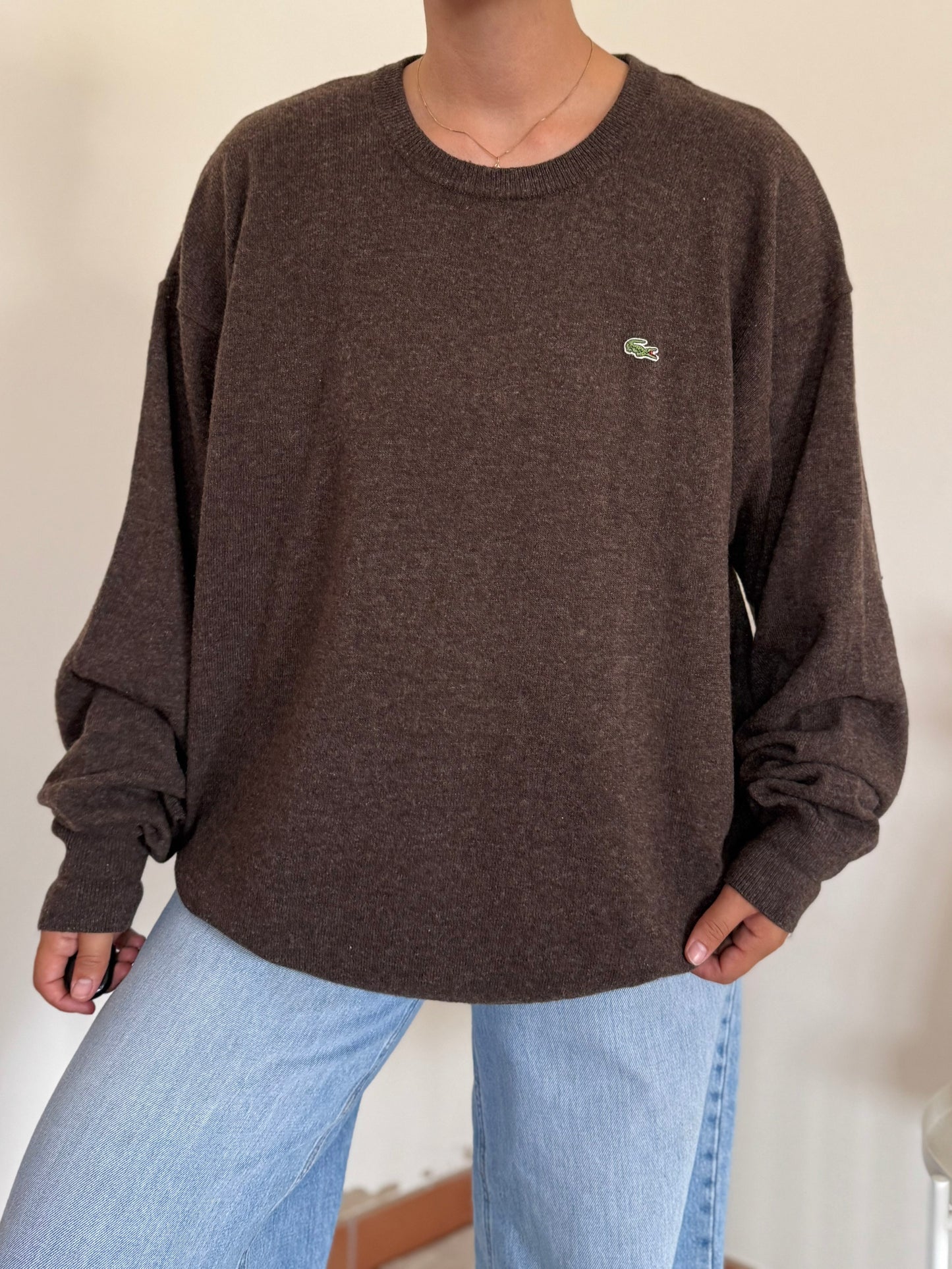Lacoste Round Neck Sweater 80% Lã