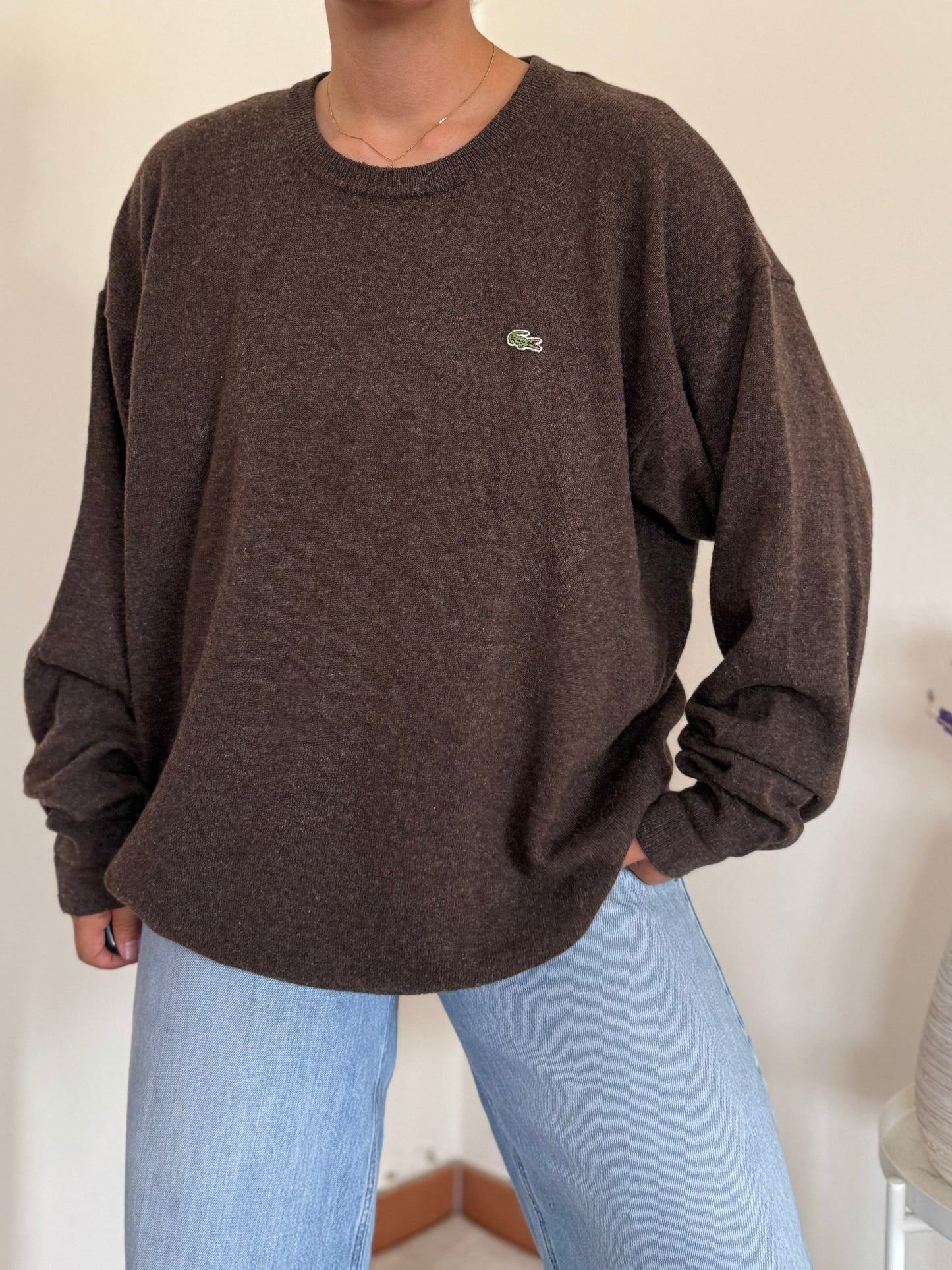 Lacoste Round Neck Sweater 80% Lã