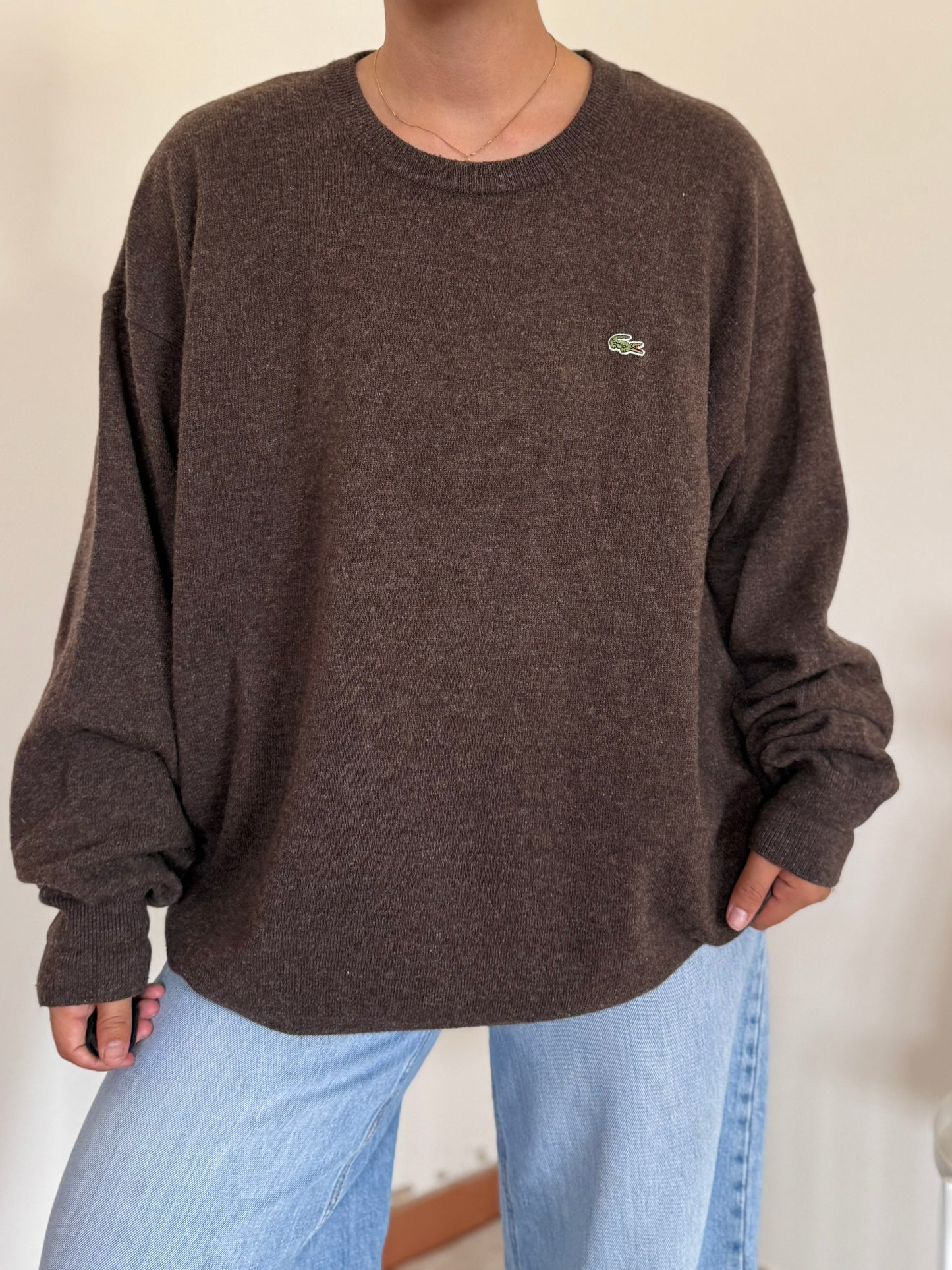 Lacoste Round Neck Sweater 80% Lã