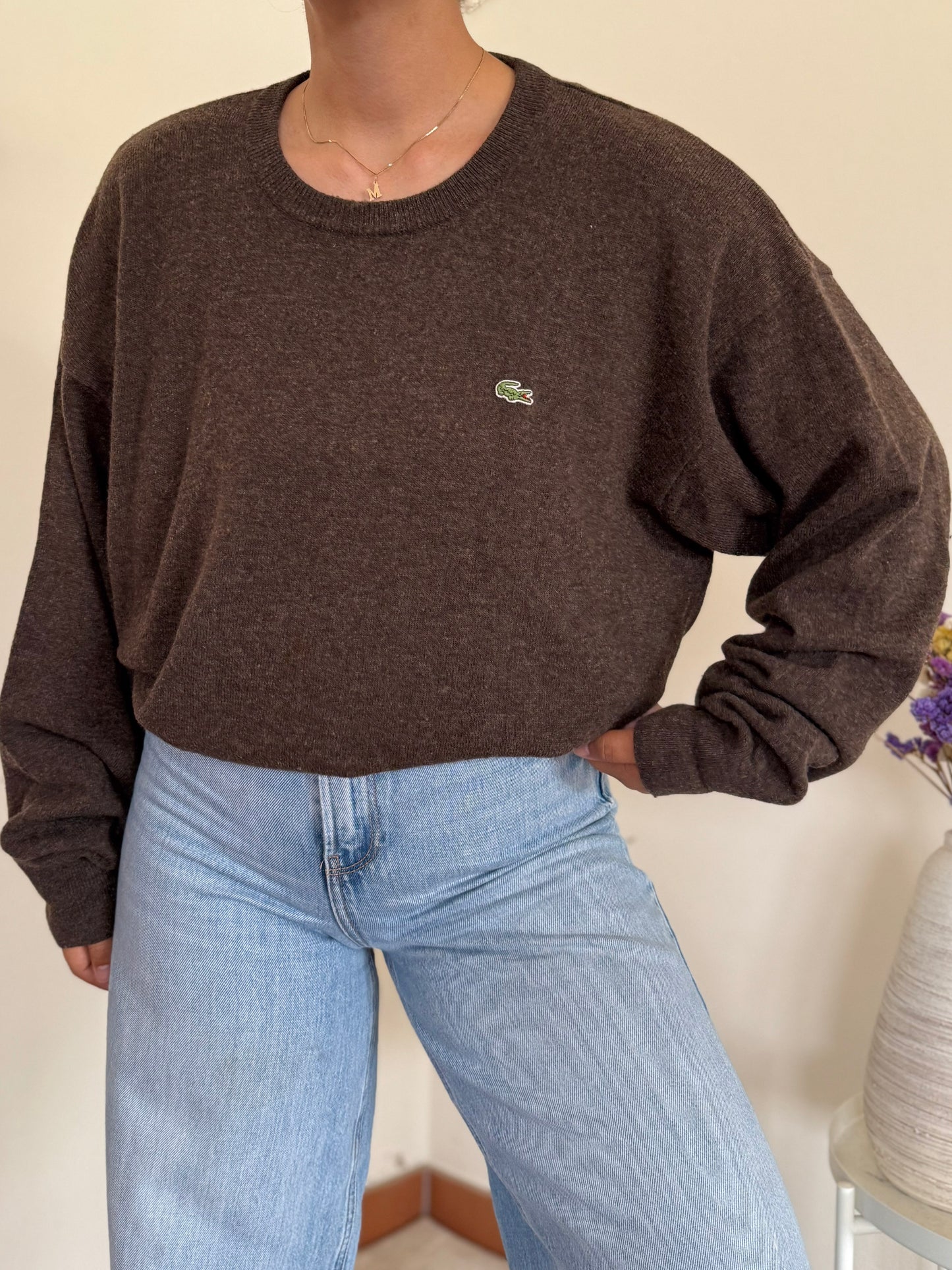 Lacoste Round Neck Sweater 80% Lã