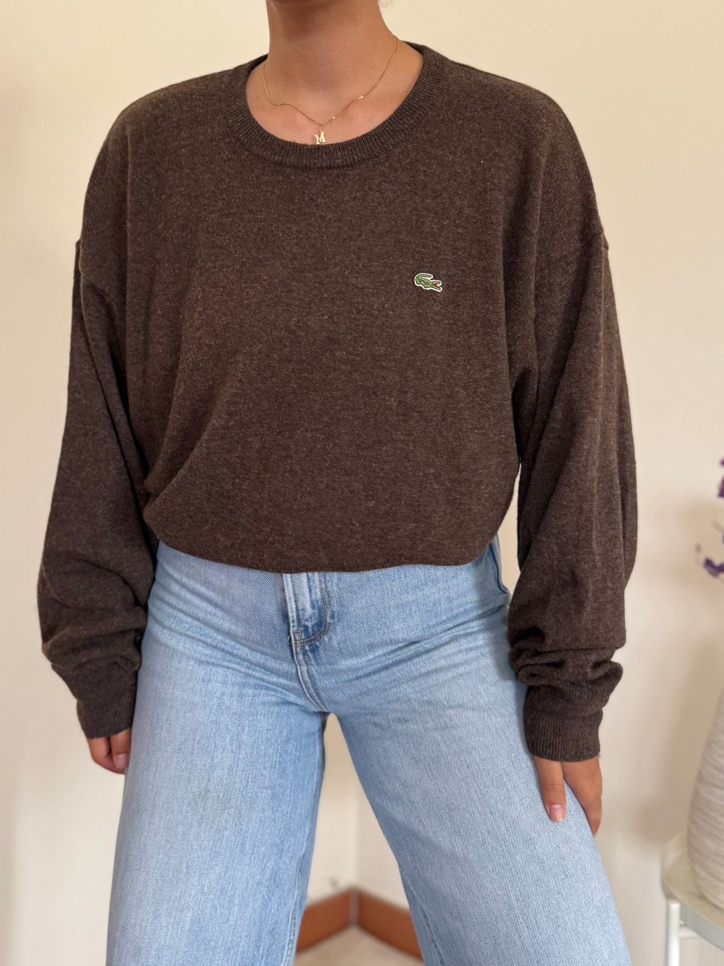 Lacoste Round Neck Sweater 80% Lã