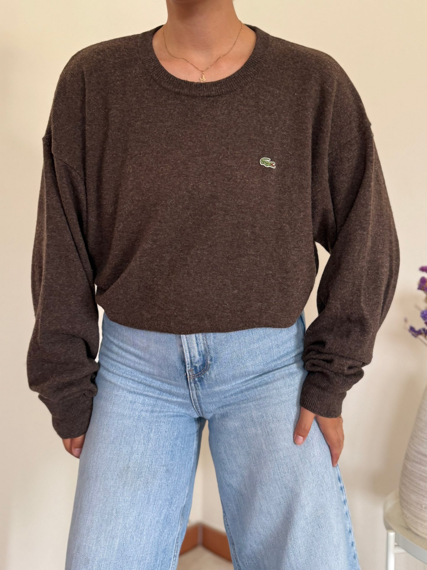 Lacoste Round Neck Sweater 80% Lã