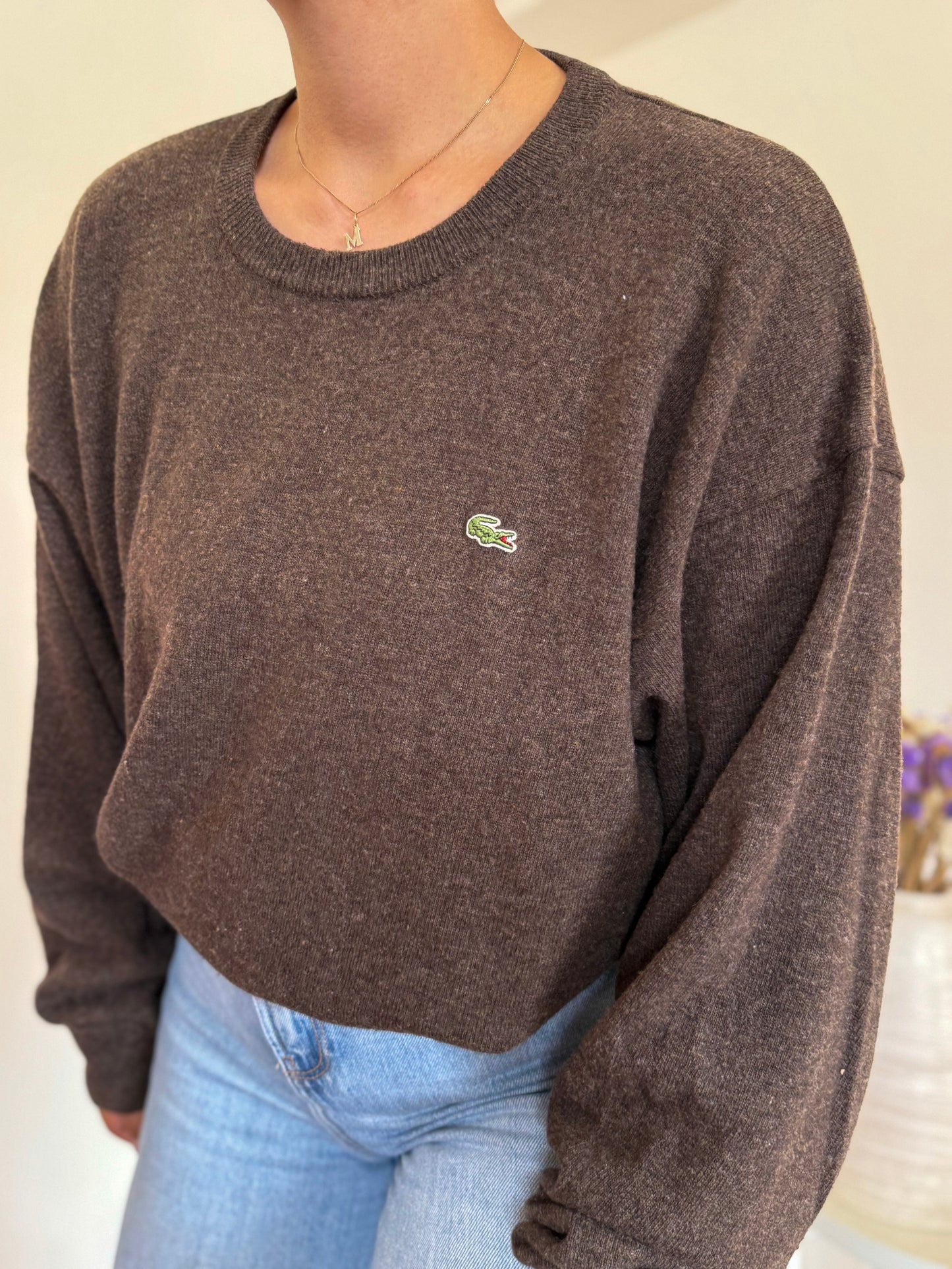 Lacoste Round Neck Sweater 80% Lã