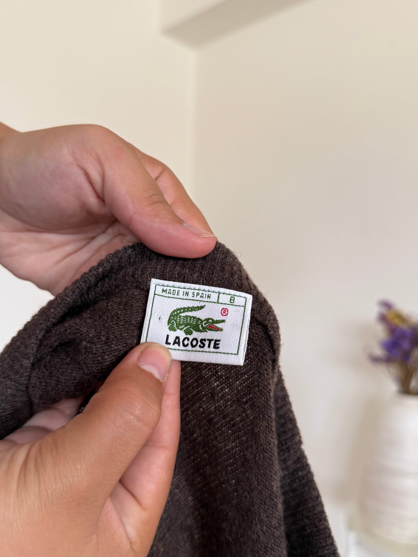 Lacoste Round Neck Sweater 80% Lã