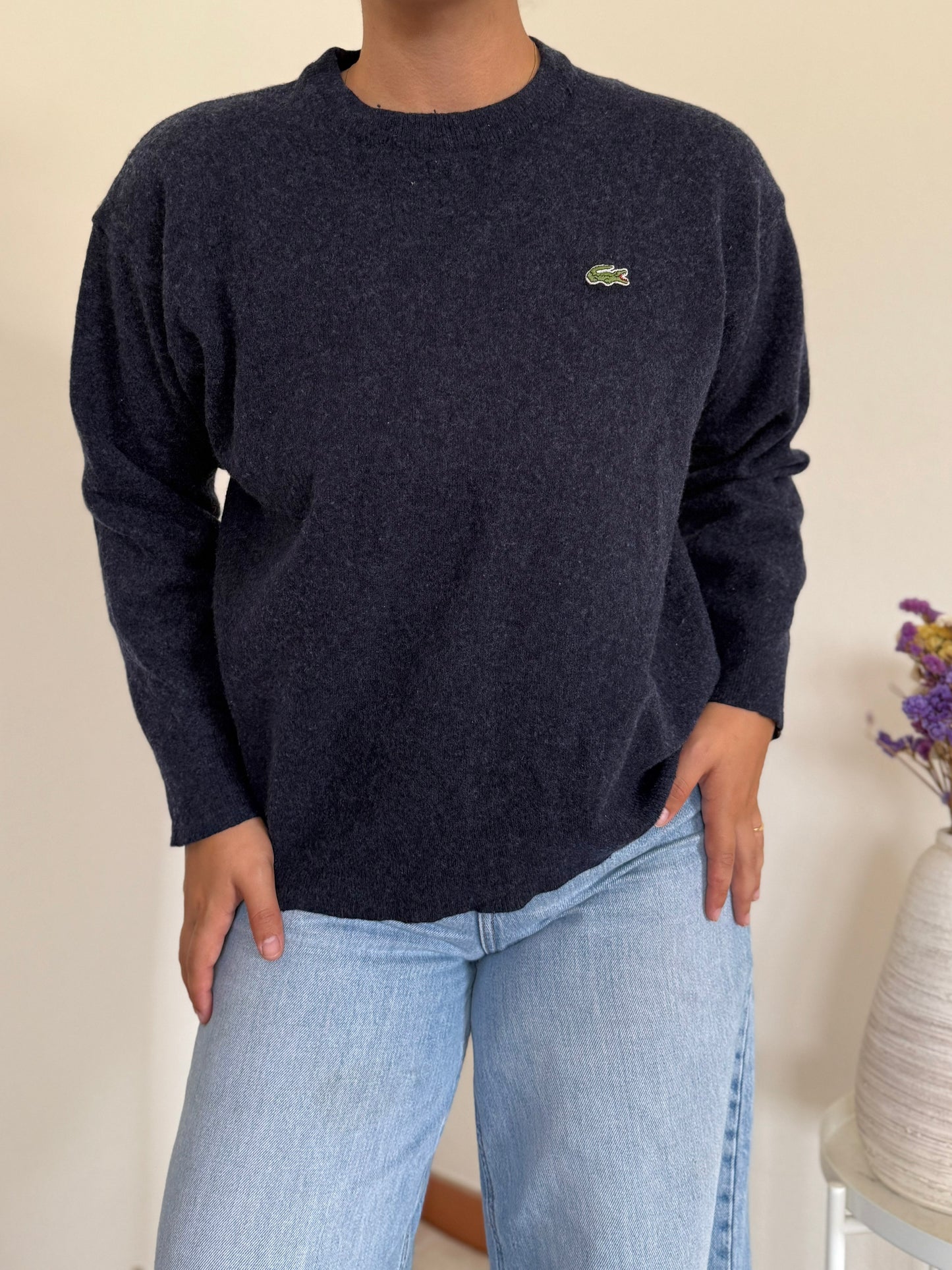 Lacoste Round Neck Sweater 80% Lã