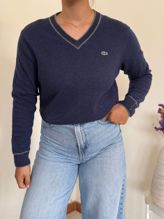 Lacoste V-Neck Knit Sweater 25% Lã