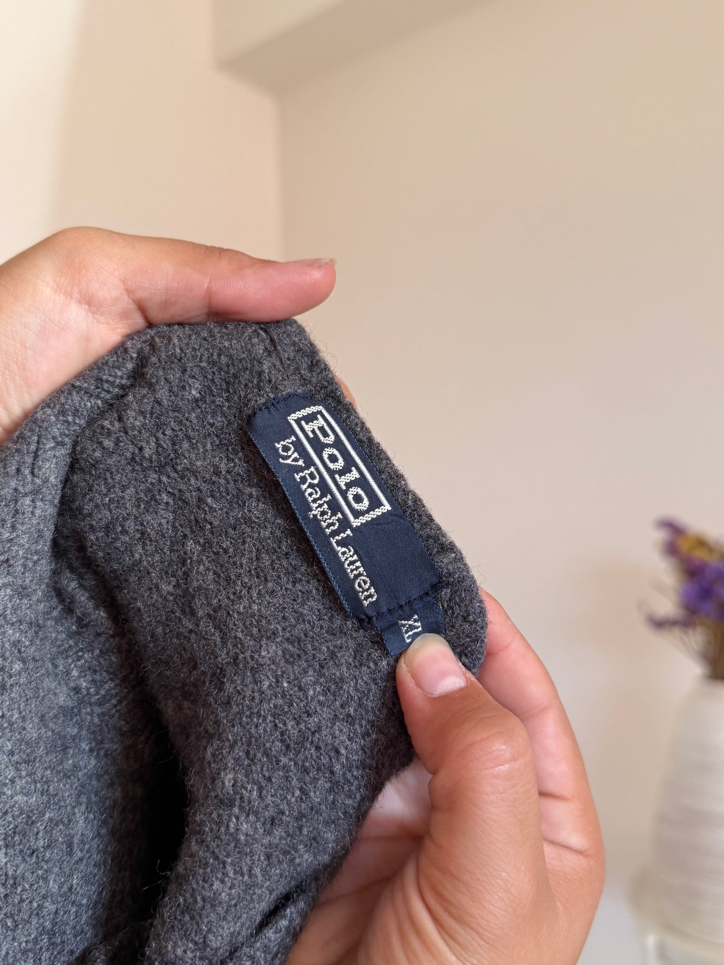 Ralph Lauren V-Neck Knit 100% Lã