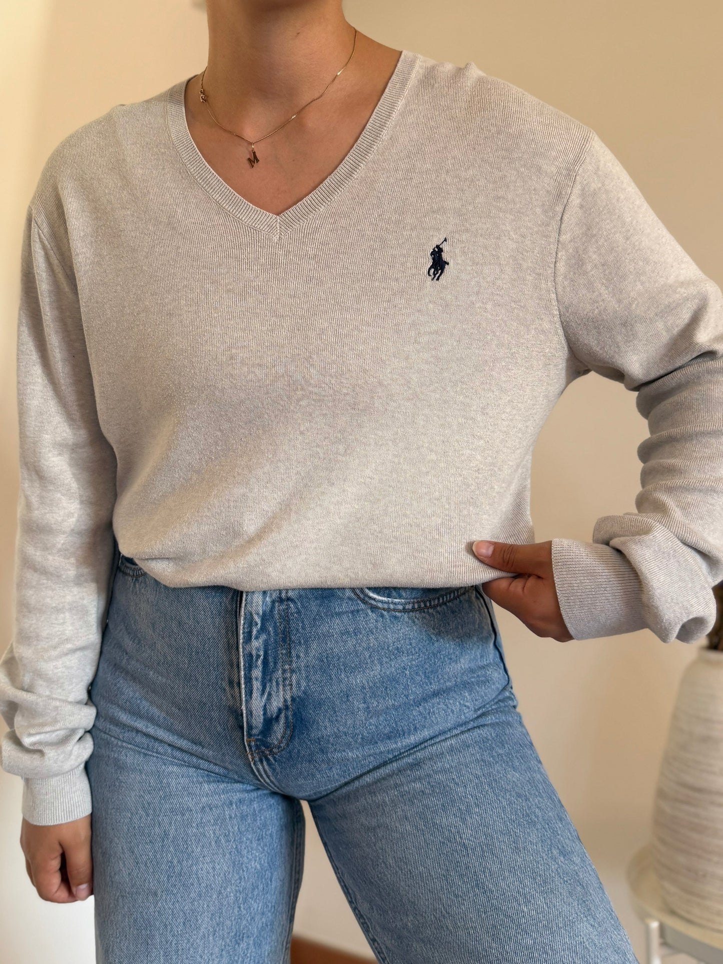 Ralph Lauren V-Neck Knit Sweater