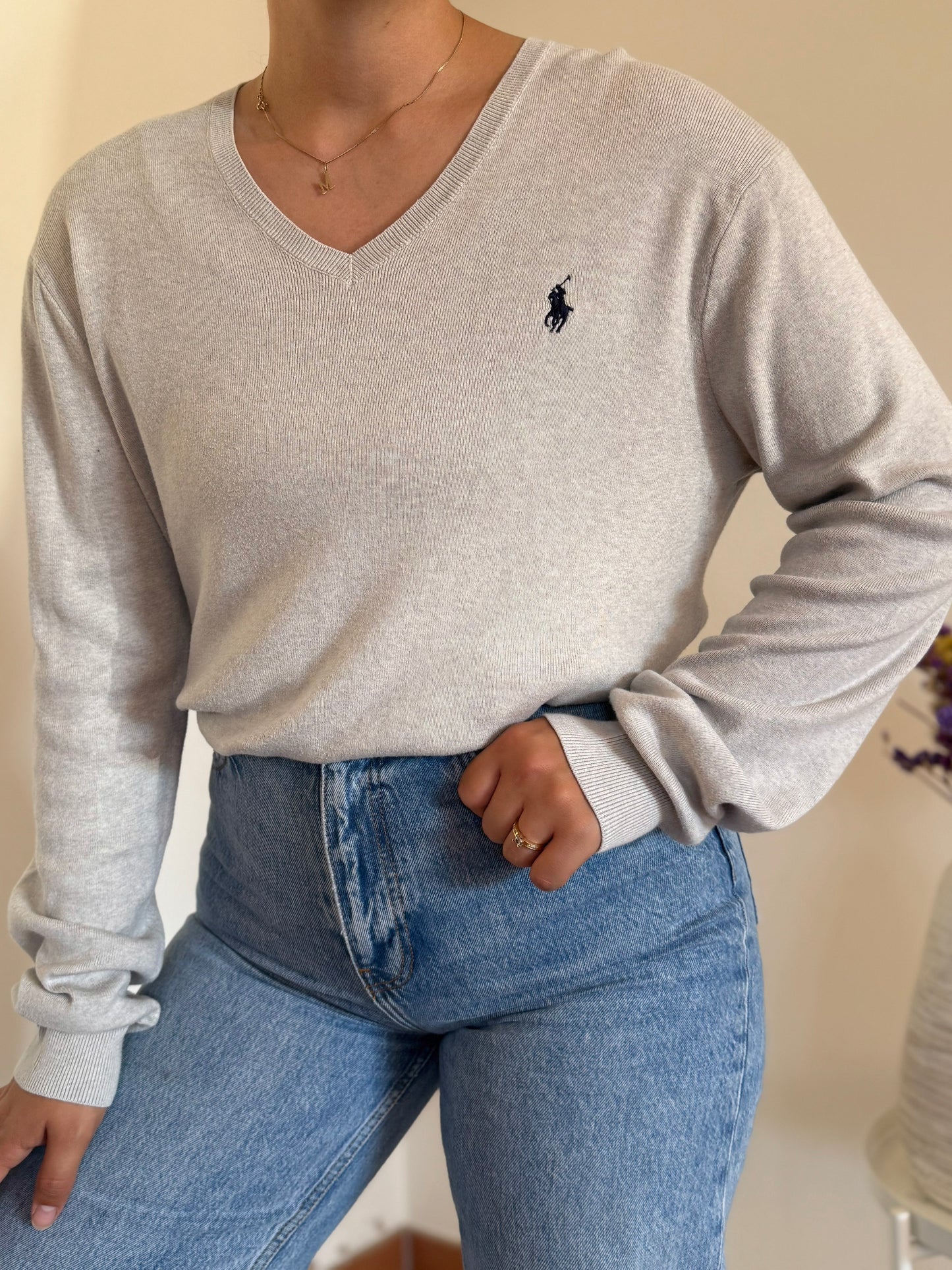 Ralph Lauren V-Neck Knit Sweater