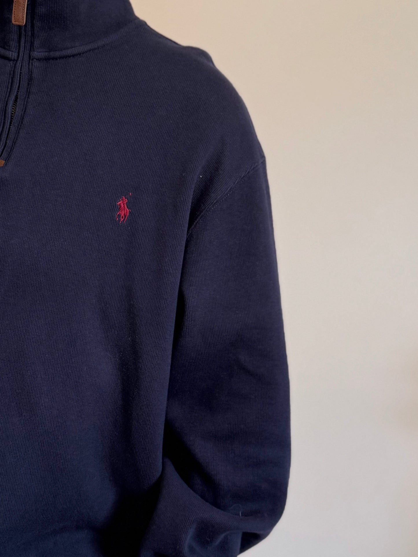 Ralph Lauren 1/4 Zip Neck Knit Sweater