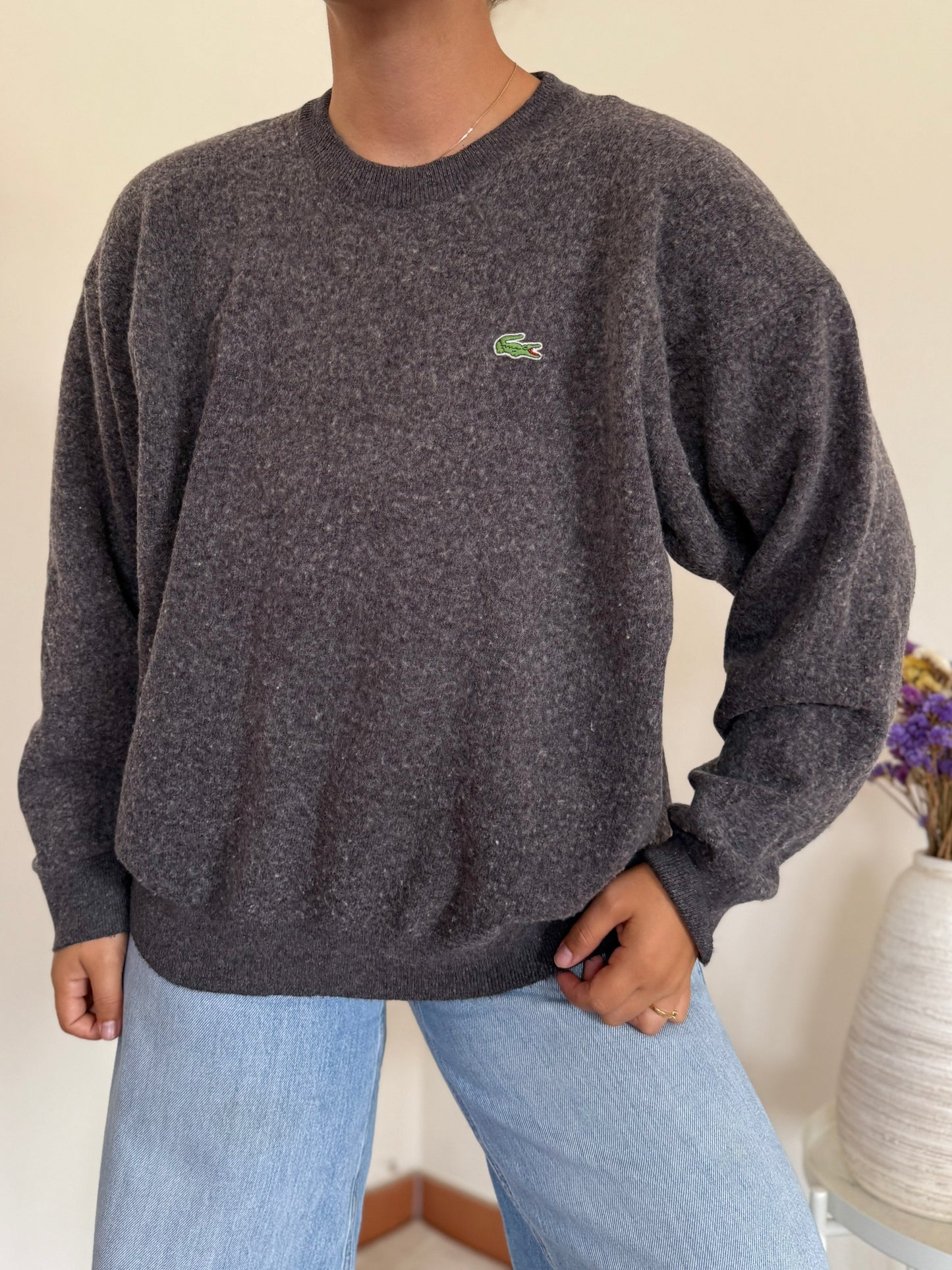 Lacoste Round Neck Sweater 80% Lã