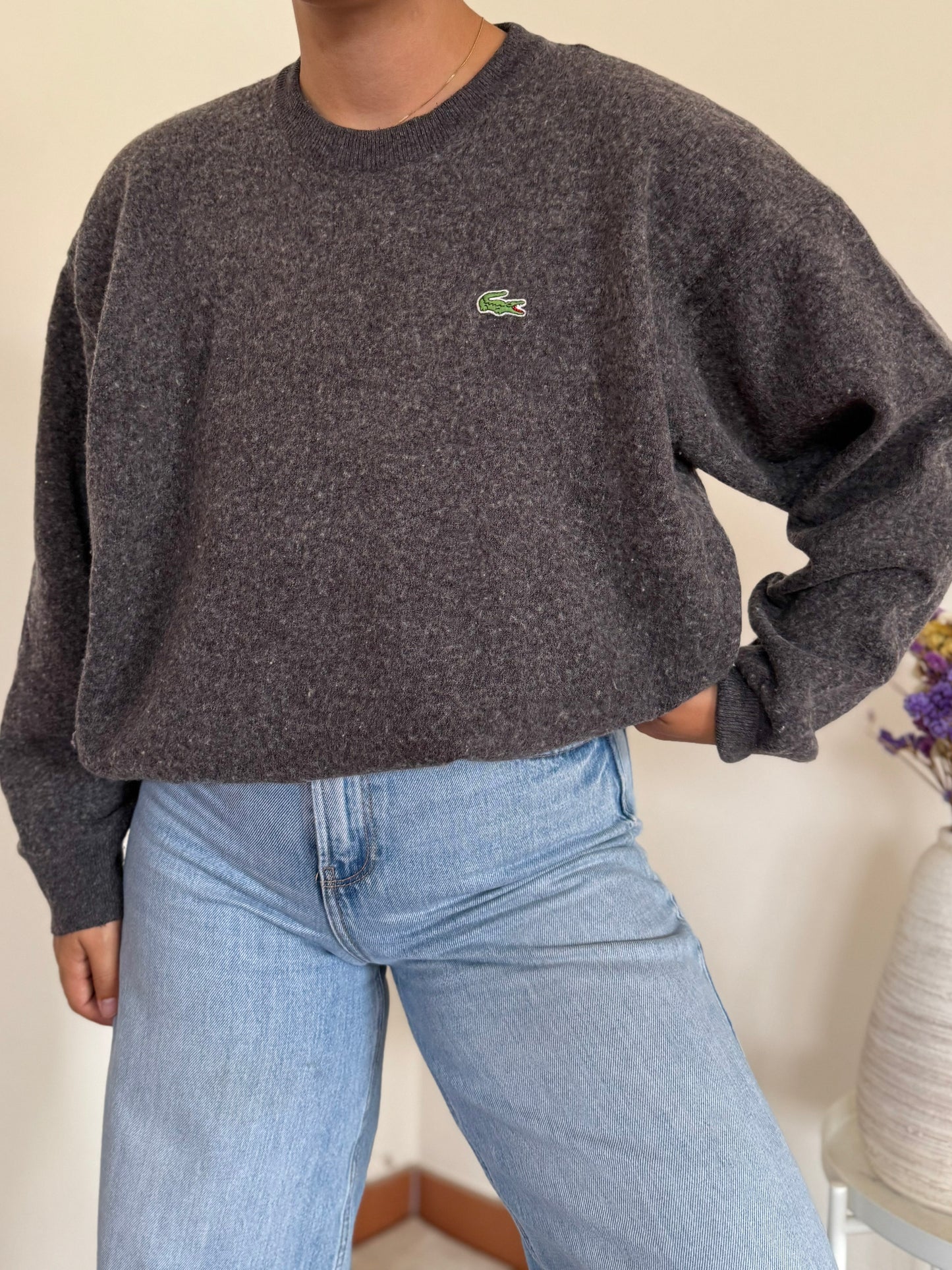 Lacoste Round Neck Sweater 80% Lã