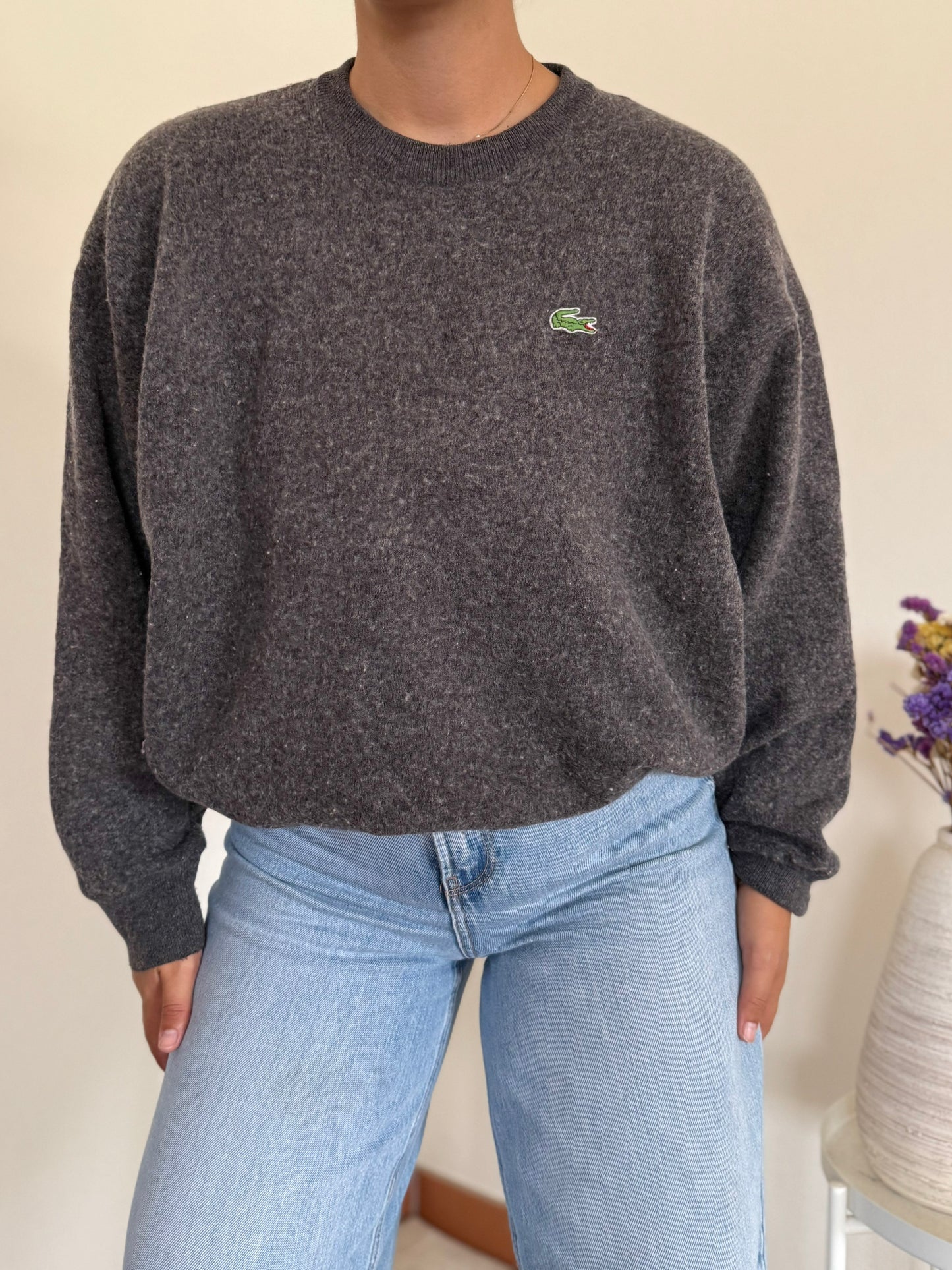 Lacoste Round Neck Sweater 80% Lã