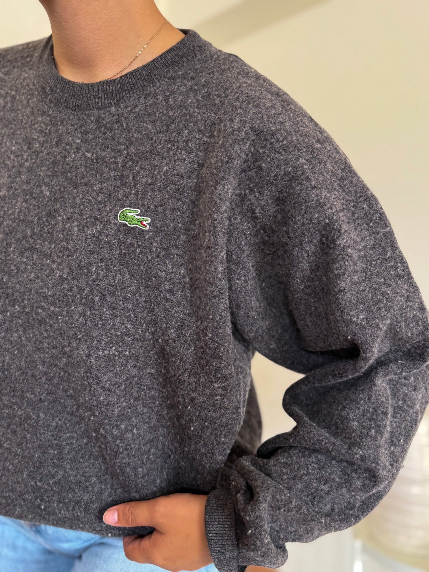 Lacoste Round Neck Sweater 80% Lã