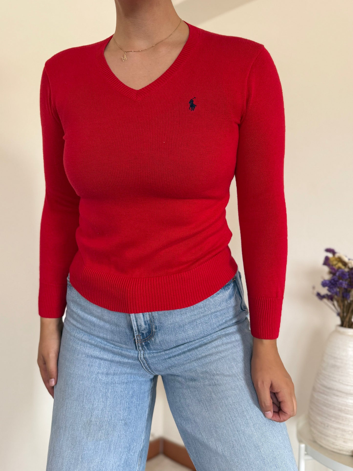 Ralph Lauren V-Neck Knit Sweater