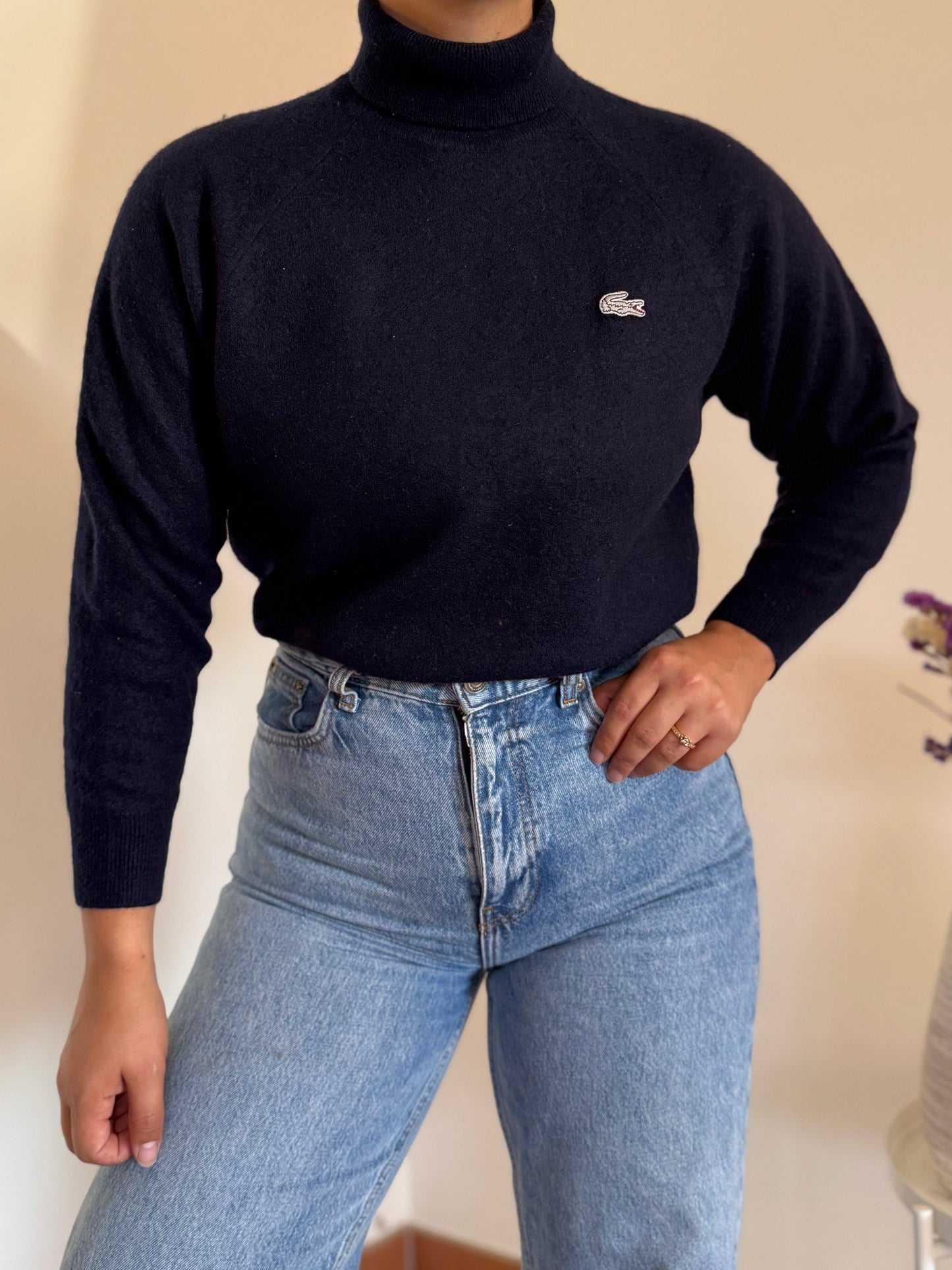 Lacoste High Neck Sweater 75% Wool