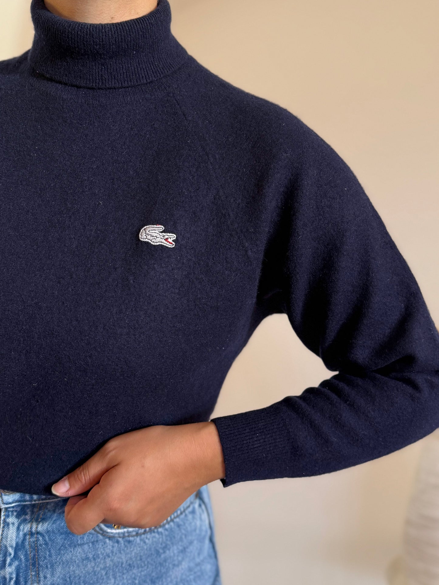 Lacoste High Neck Sweater 75% Wool