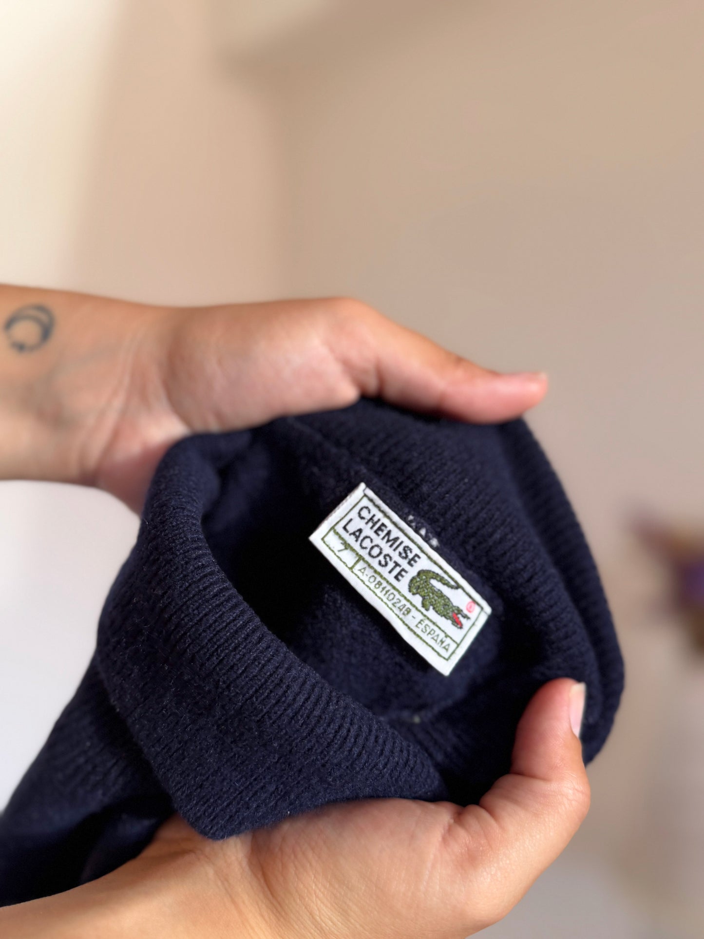 Lacoste High Neck Sweater 75% Wool
