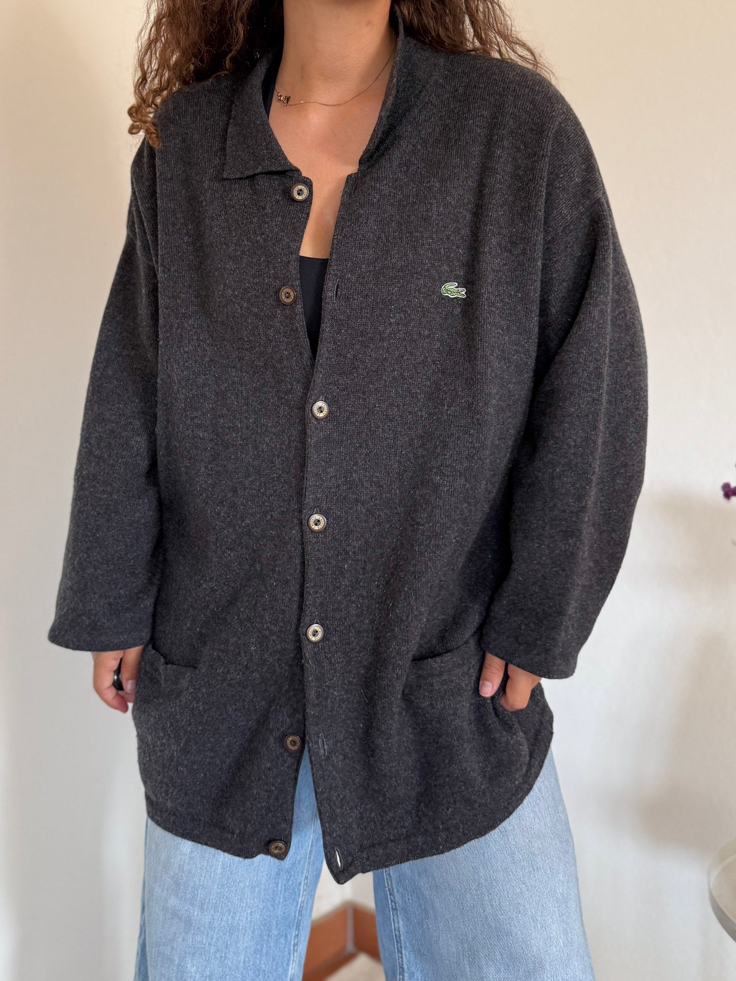 Cardigan/Casaco Lacoste 80% Lambswool
