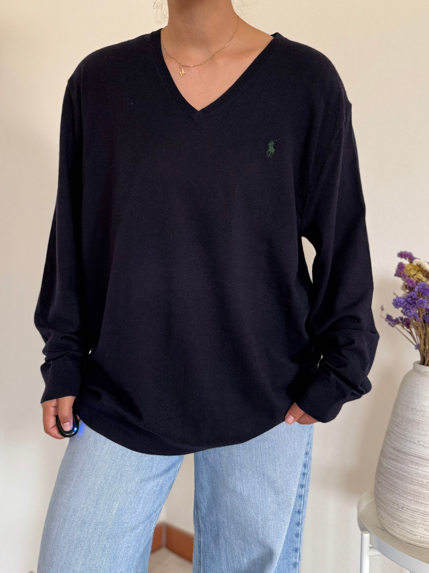 Ralph Lauren V-Neck Knit Sweater