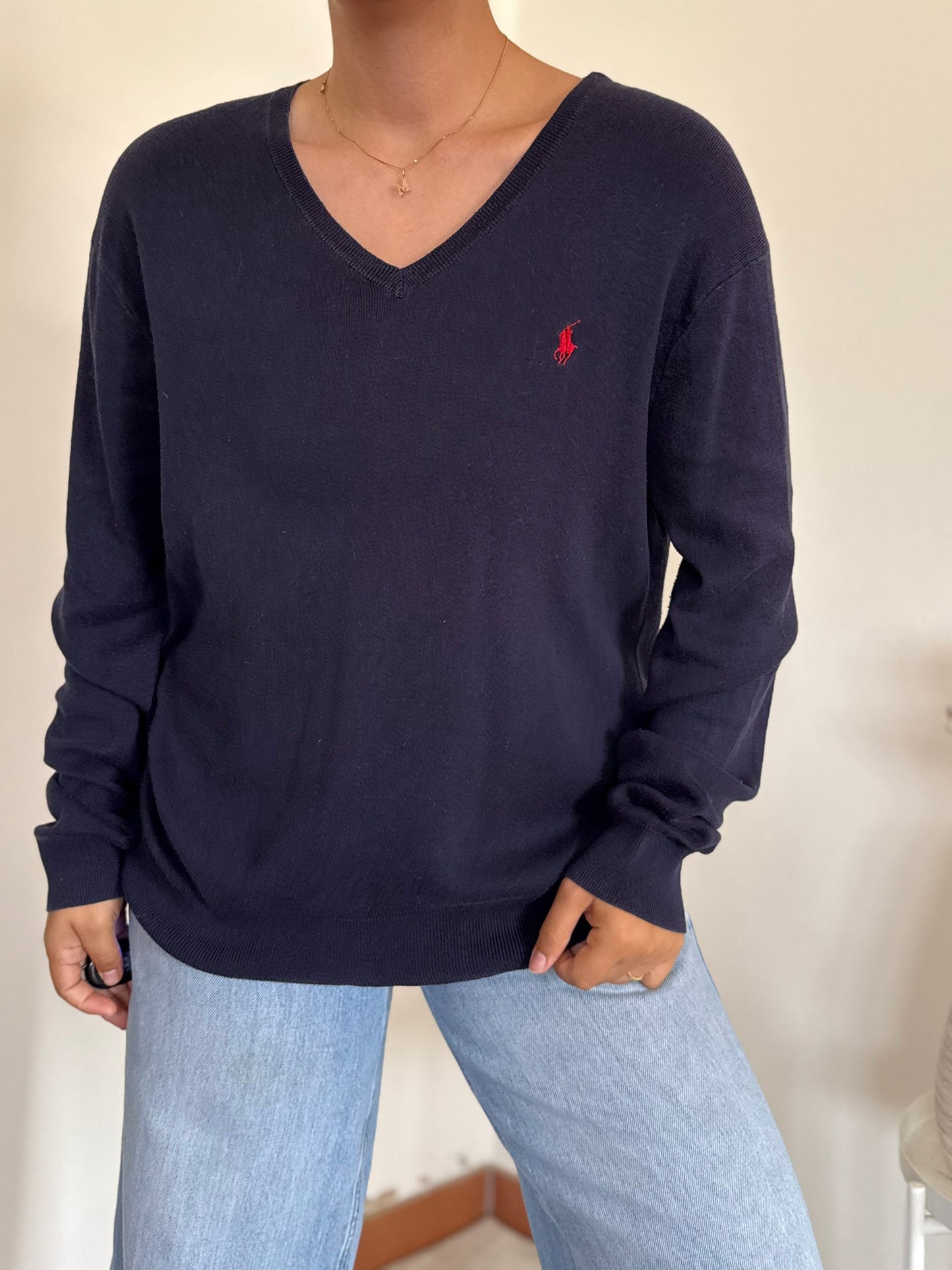 Ralph Lauren V-Neck Knit Sweater
