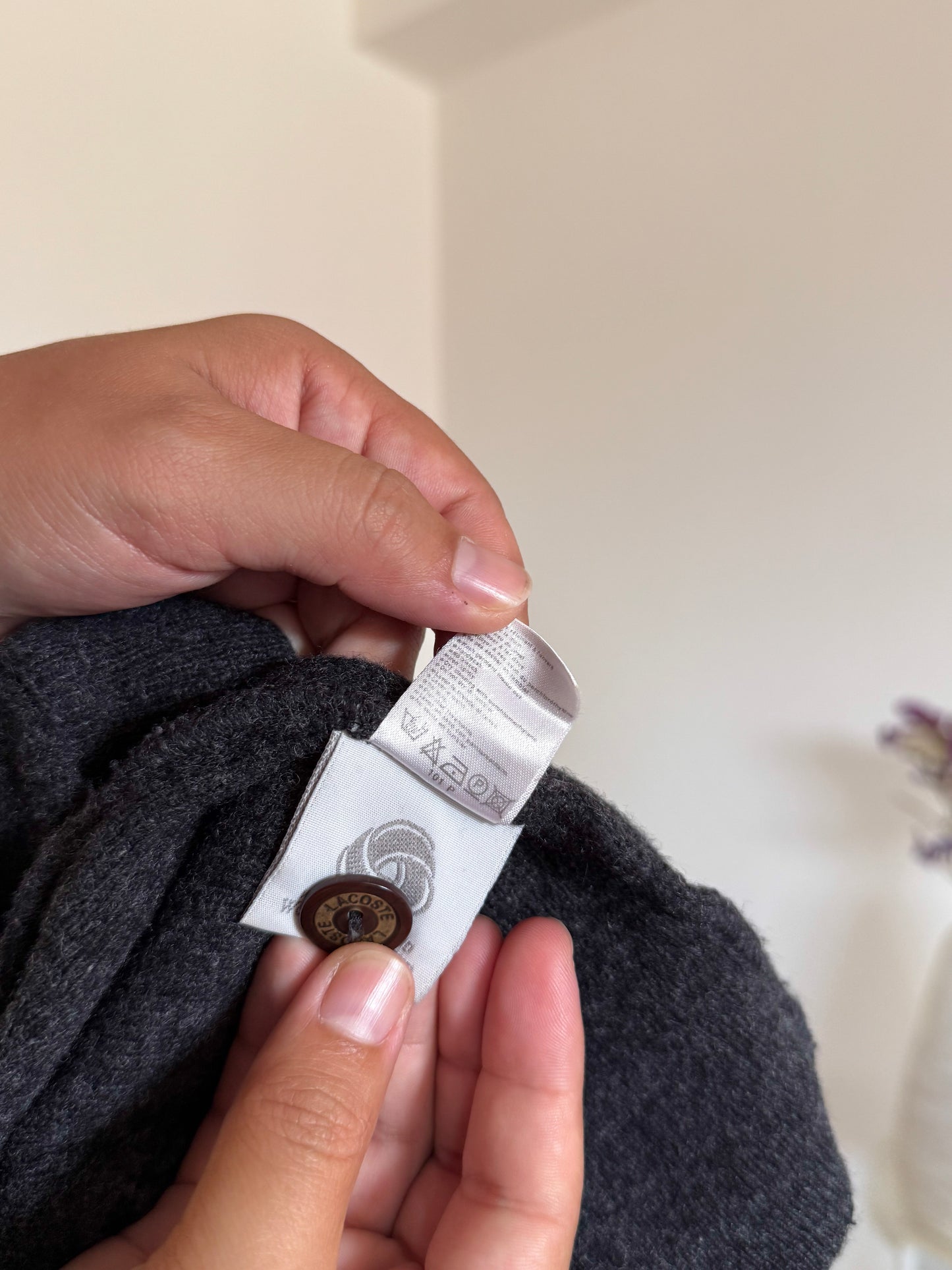 Cardigan/Casaco Lacoste 80% Lambswool